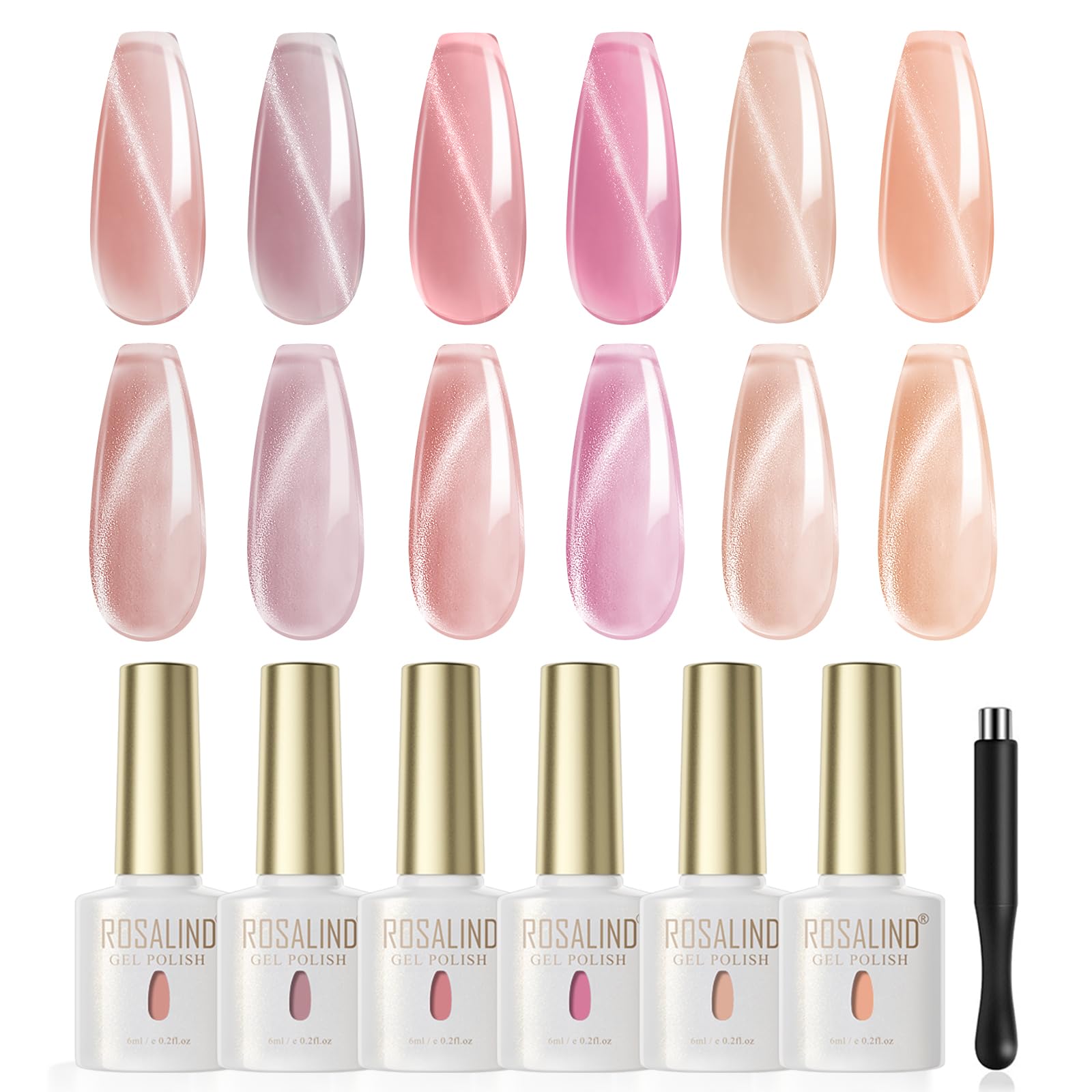 UV Nagellack Thermo 6 Farben UV Gellack Farbwechsel Gel Nagellack