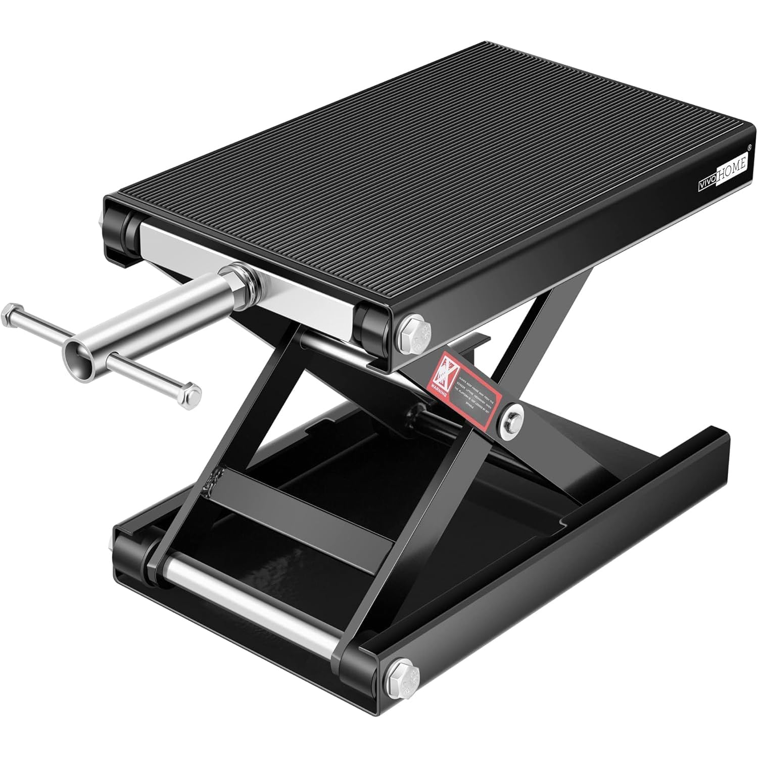 Motorrad Lift 500 kg Stahl-Schereheber mit breitem Deck und Kurbel für Motorräder Off-Road-Fahrzeuge Schmutzfahrräder