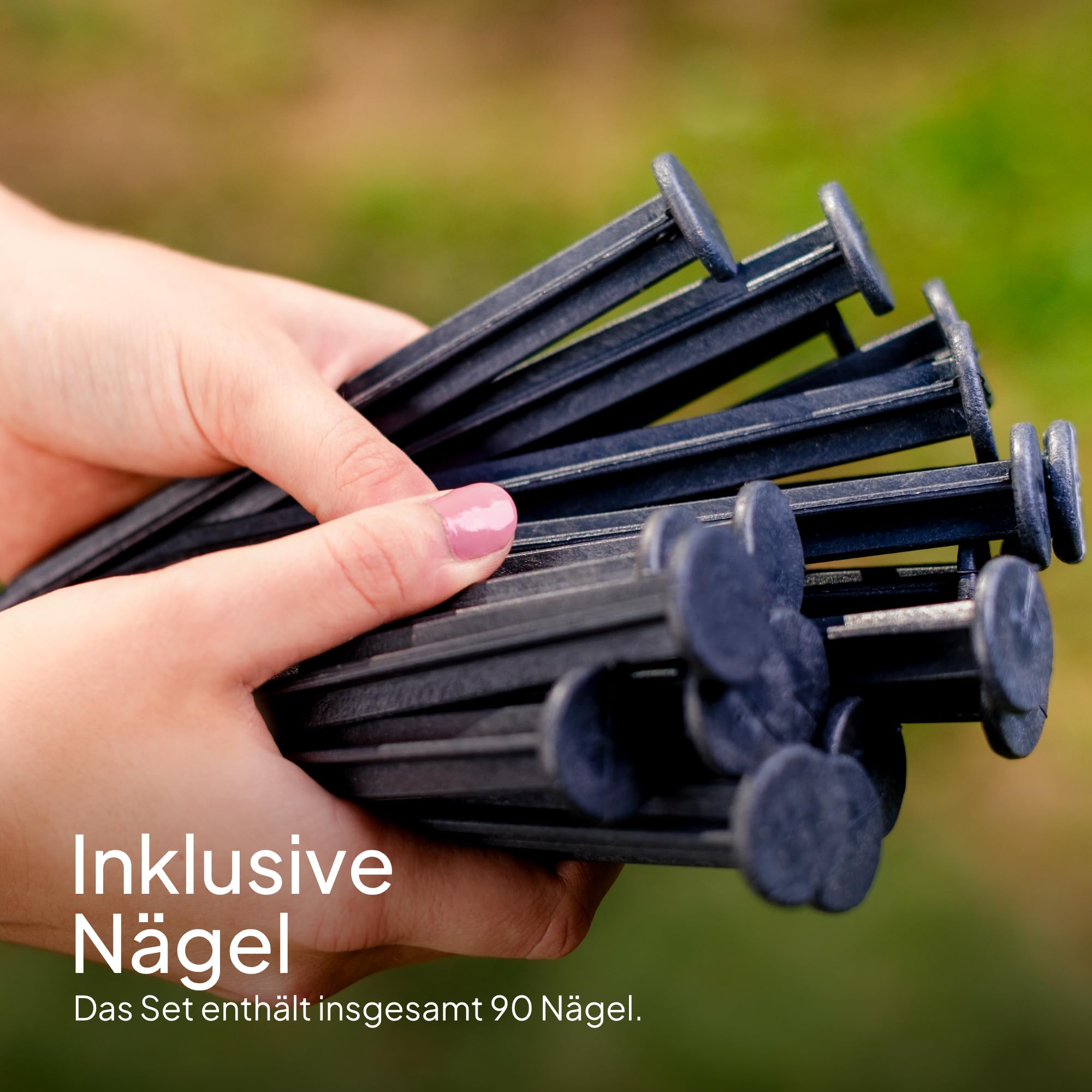 Flexible Rasenkante Kunststoff - Unsichtbare Raseneinfassung aus recyceltem Plastik - Leicht zu verarbeiten