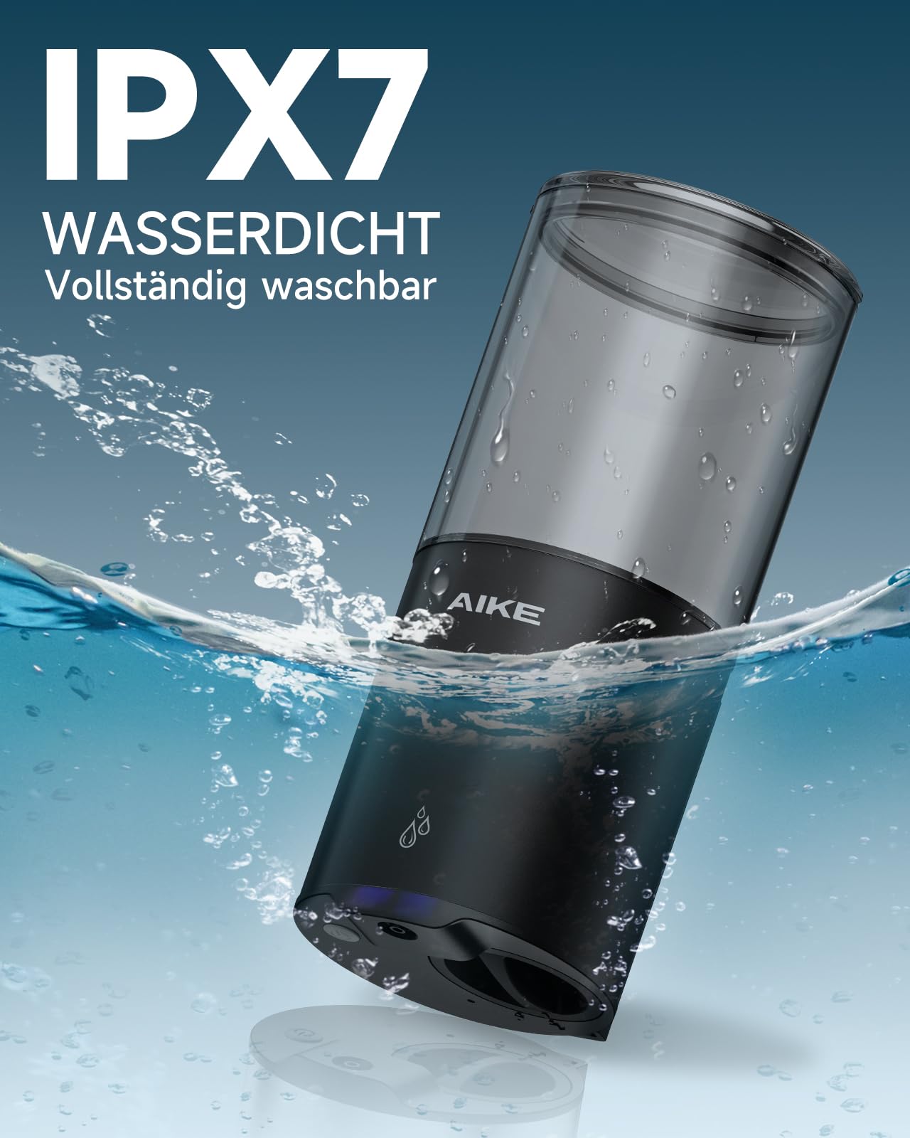 Automatischer Seifenspender für Flüssigseife, Wandmontage für Küche und Badezimmer, IPX7 Wasserdicht 400ml mit Edelstahl Gebürstetes
