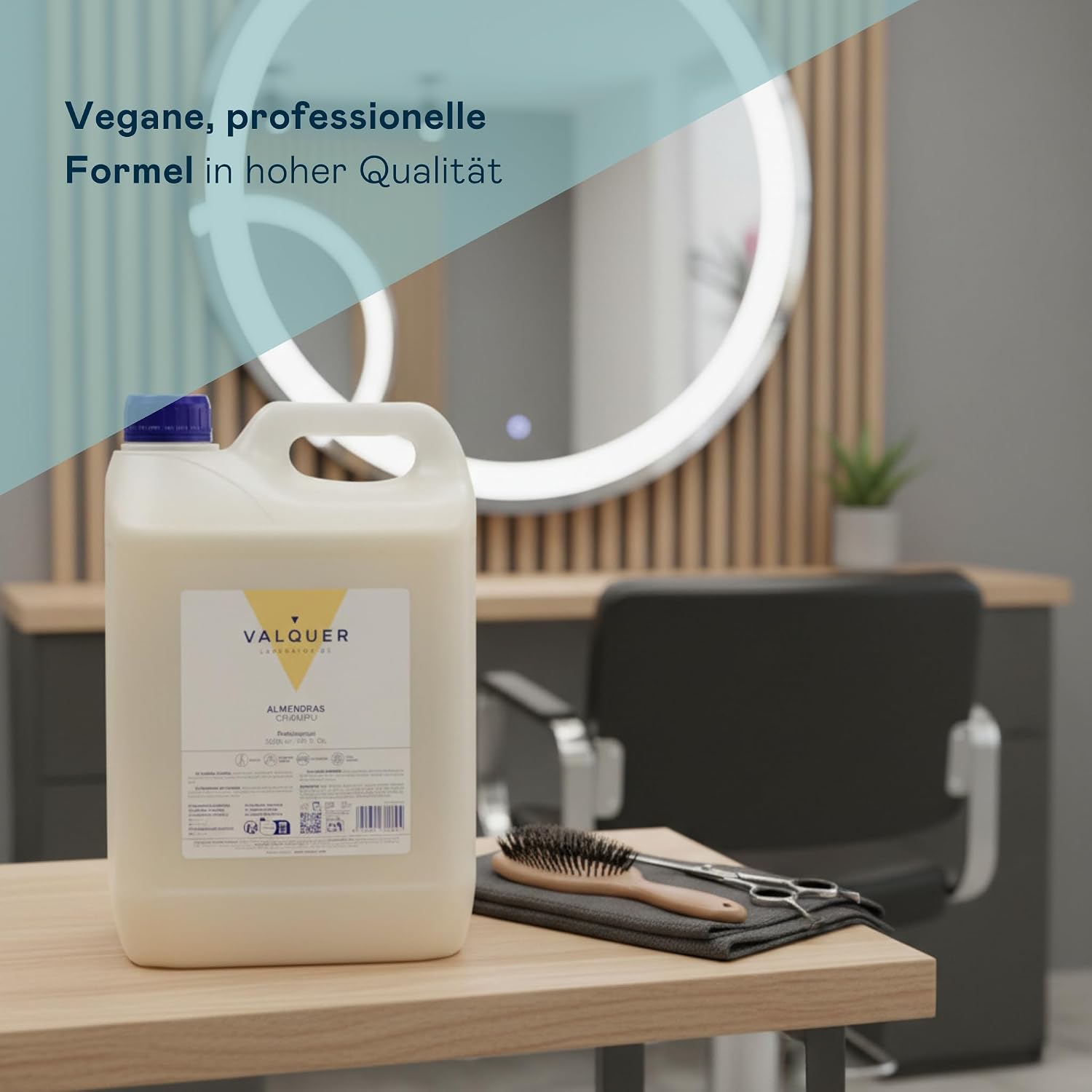 5 L Professionelle Shampoo Flasche | Stärkt und schützt das Haar | Tiefenreinigung und Geschmeidigkeit für alle Haartypen | Vegane Formel, silikonfrei