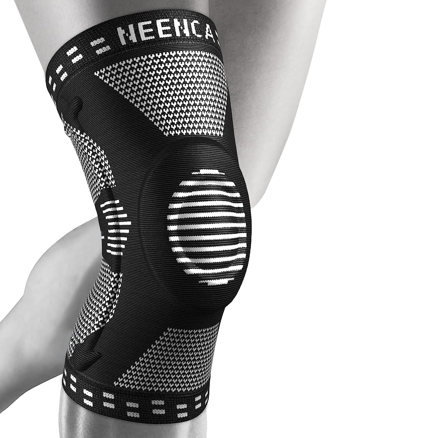 Kniestütze, Komprimierte Kniebandage mit Patella Gel Pads & Feder Seitenstabilisatoren, Medizinischer Knieschützer für Laufen, Meniskusriss, Arthritis, Gelenkschmerzlinderung, ACL, Erholung
