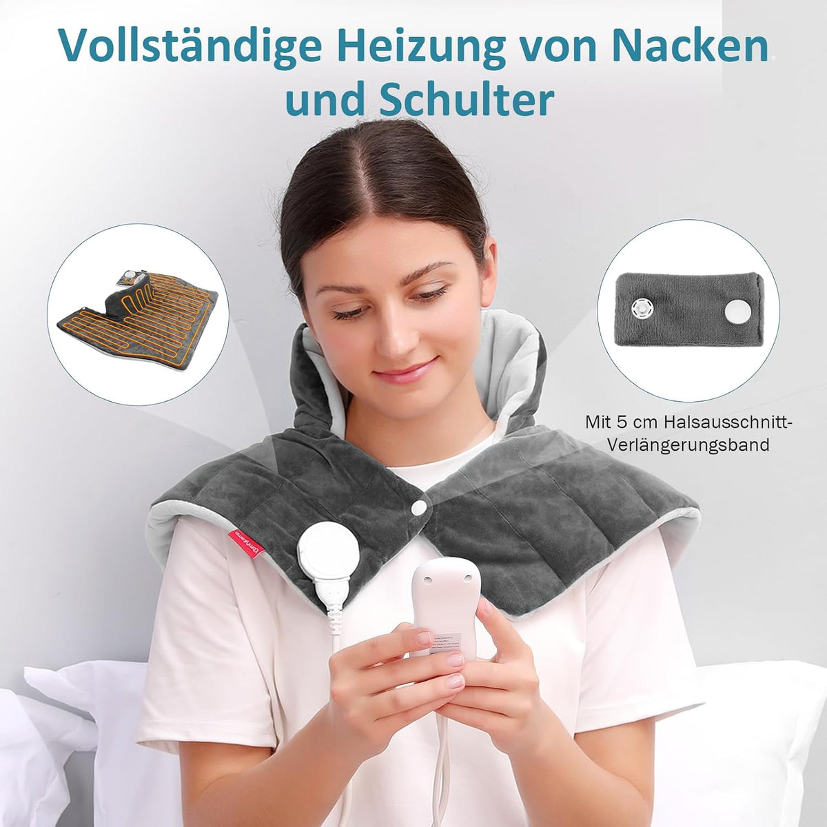 Heizkissen für Nacken Schulter mit 9 Wärmestufen Wärmekissen pad