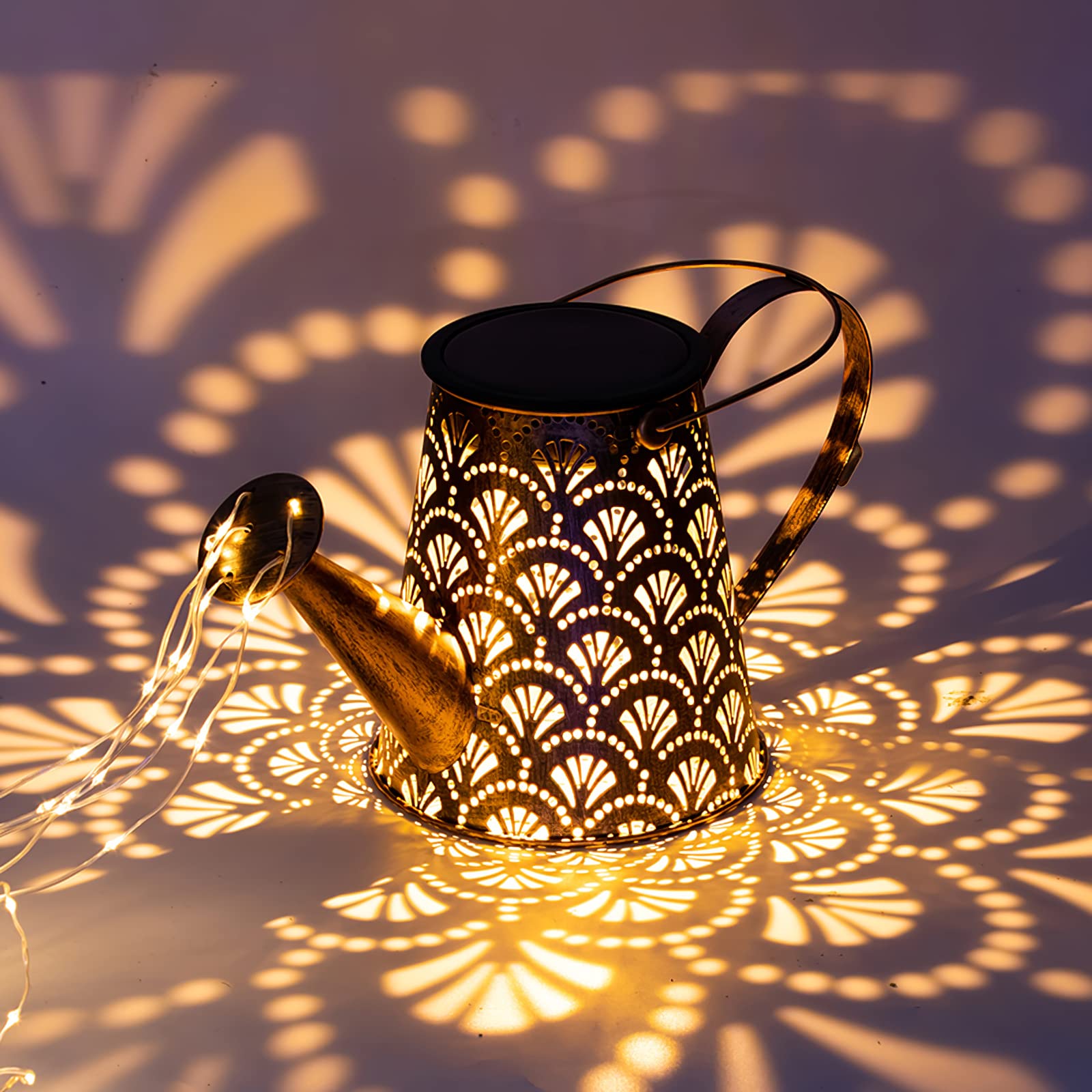 Solar Bewässerung Wasserkanne Licht Outdoor LED Wasserdichte Garten Dekoration Bewässerung