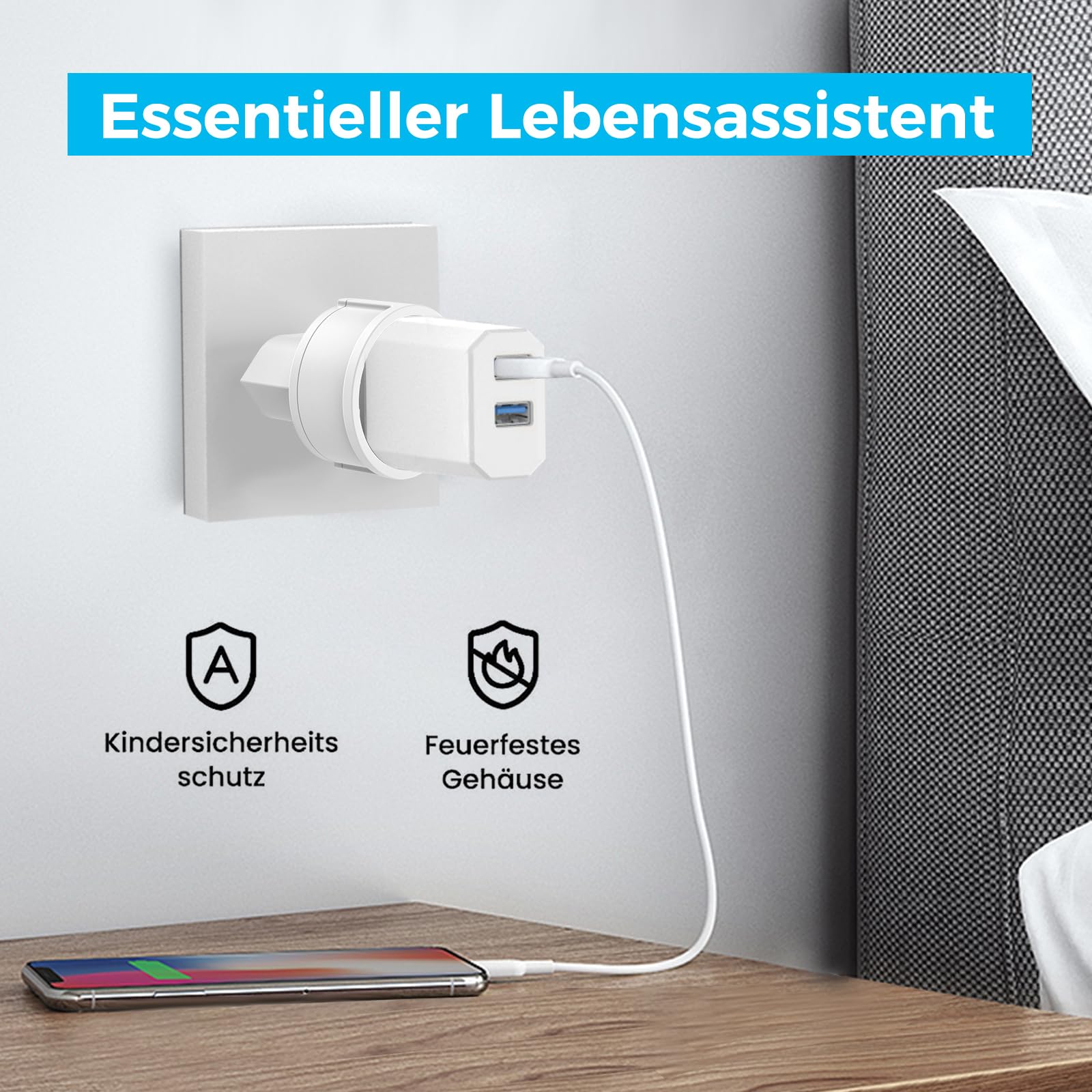 Reiseadapter Schweiz auf EU Adapterstecker, 3 Stück Schweiz auf EU Reisestecker Adapter, Liechtenstein auf EU Adapterstecker 3 poliger Schweizer Stecker auf 2 polige DE Buchse Schweizer Steckdose