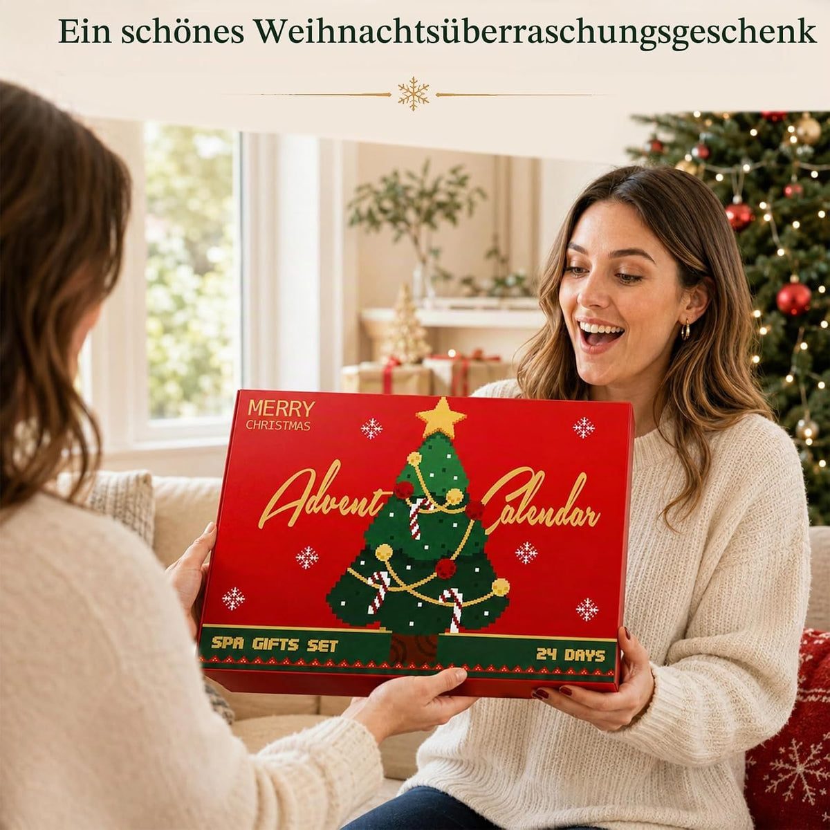 24 Stück Duschen Adventskalender 2026 für Frauen Mädchen Weihnachtskalender