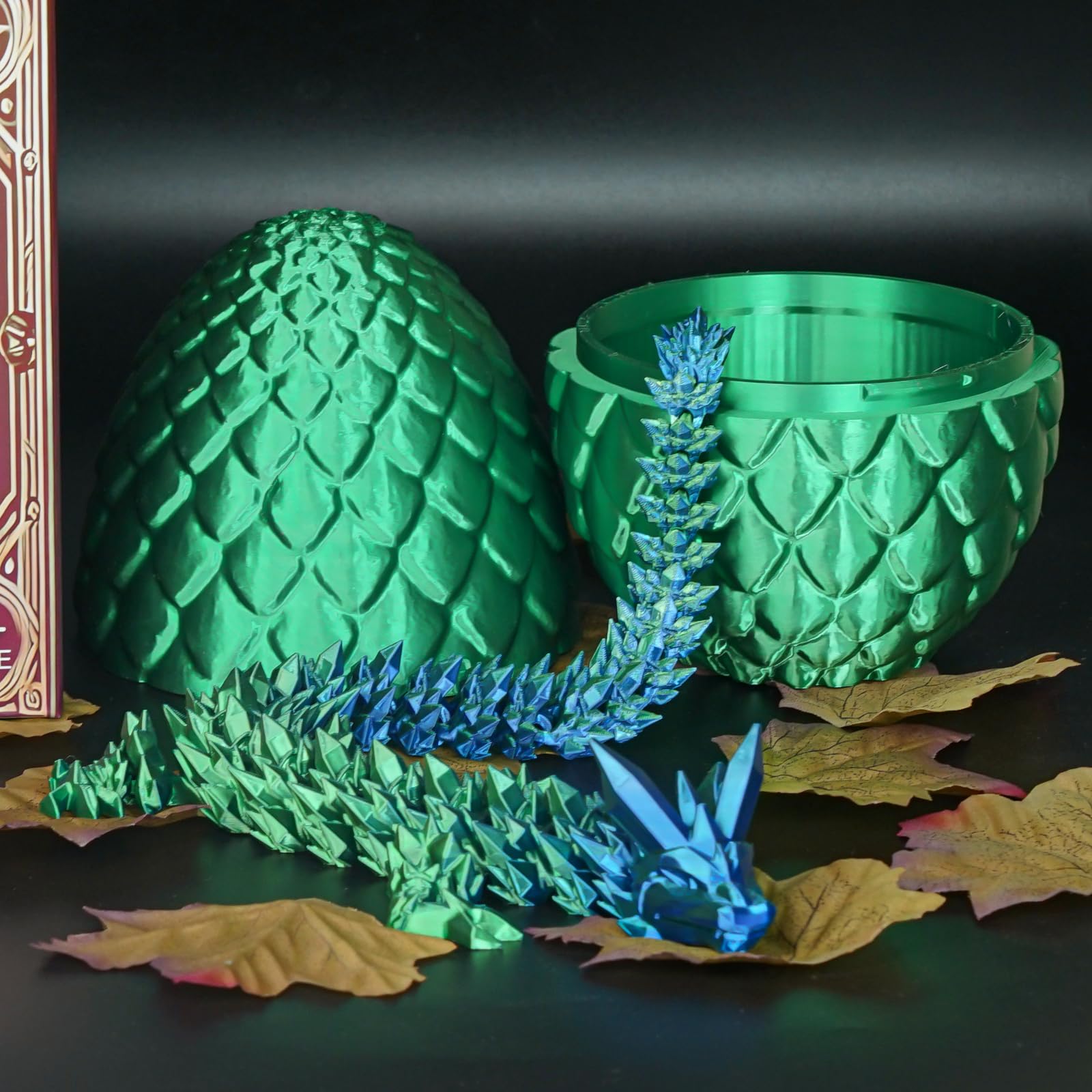 Überraschungseier - Drachenei mit Drachen im Inneren, Geschenke für Kinder und Erwachsene, 3D-gedrucktes Fidget-Spielzeug, perfekt für Weihnachten, Ostern, Geburtstage, Dekoration, Stressabbau