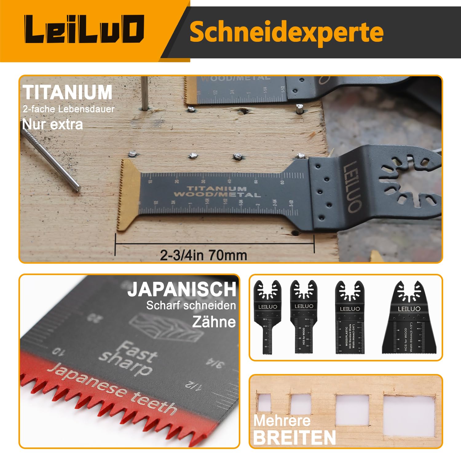 155-teiliges Oszillierendes Multitool Zubehörset Schneiden Schleifen Verfugen Universelle Oszillierende Sägeaufsätze mit Aufbewahrungstasche Kompatibel mit DeWalt Dremel Makita und Mehr