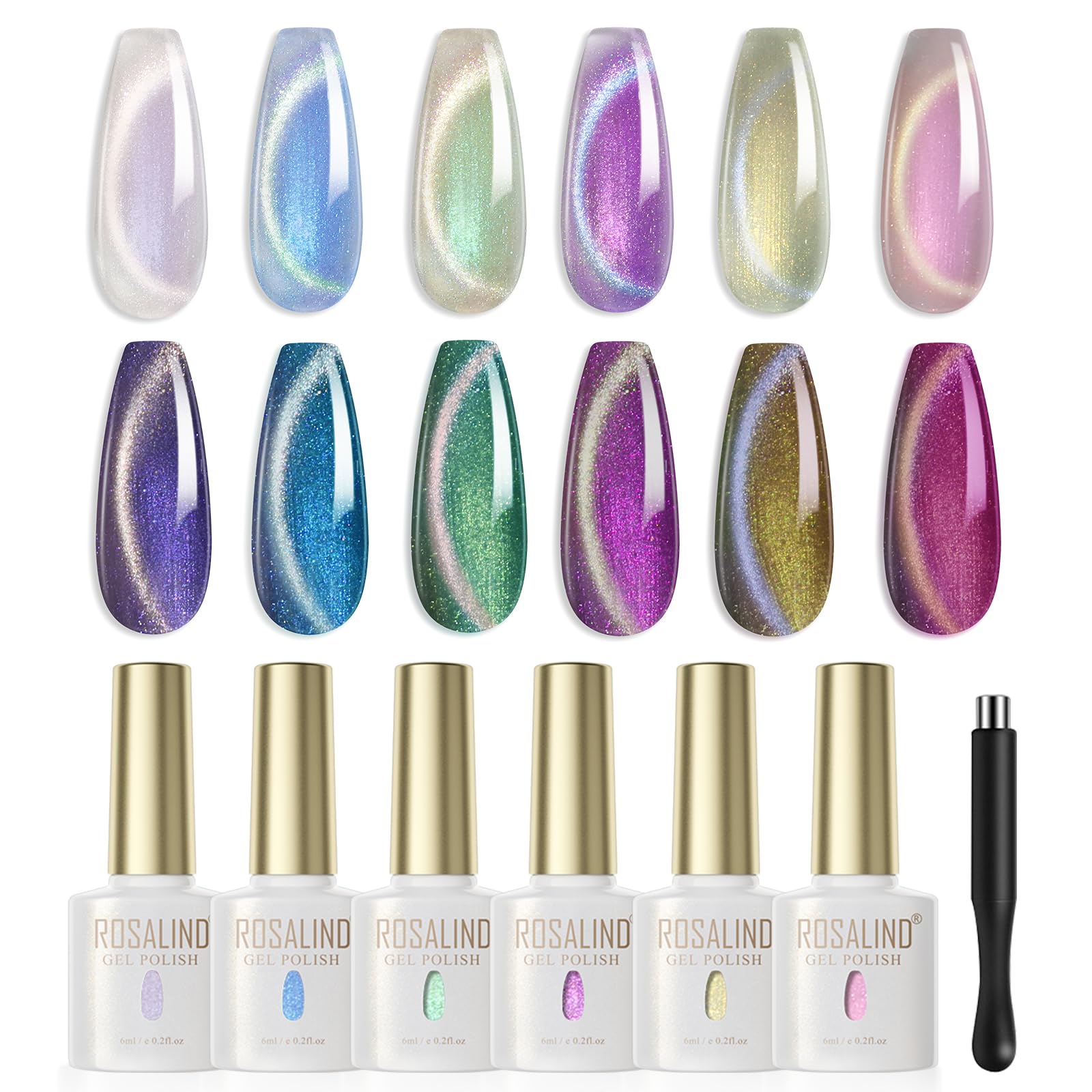 UV Nagellack Thermo 6 Farben UV Gellack Farbwechsel Gel Nagellack