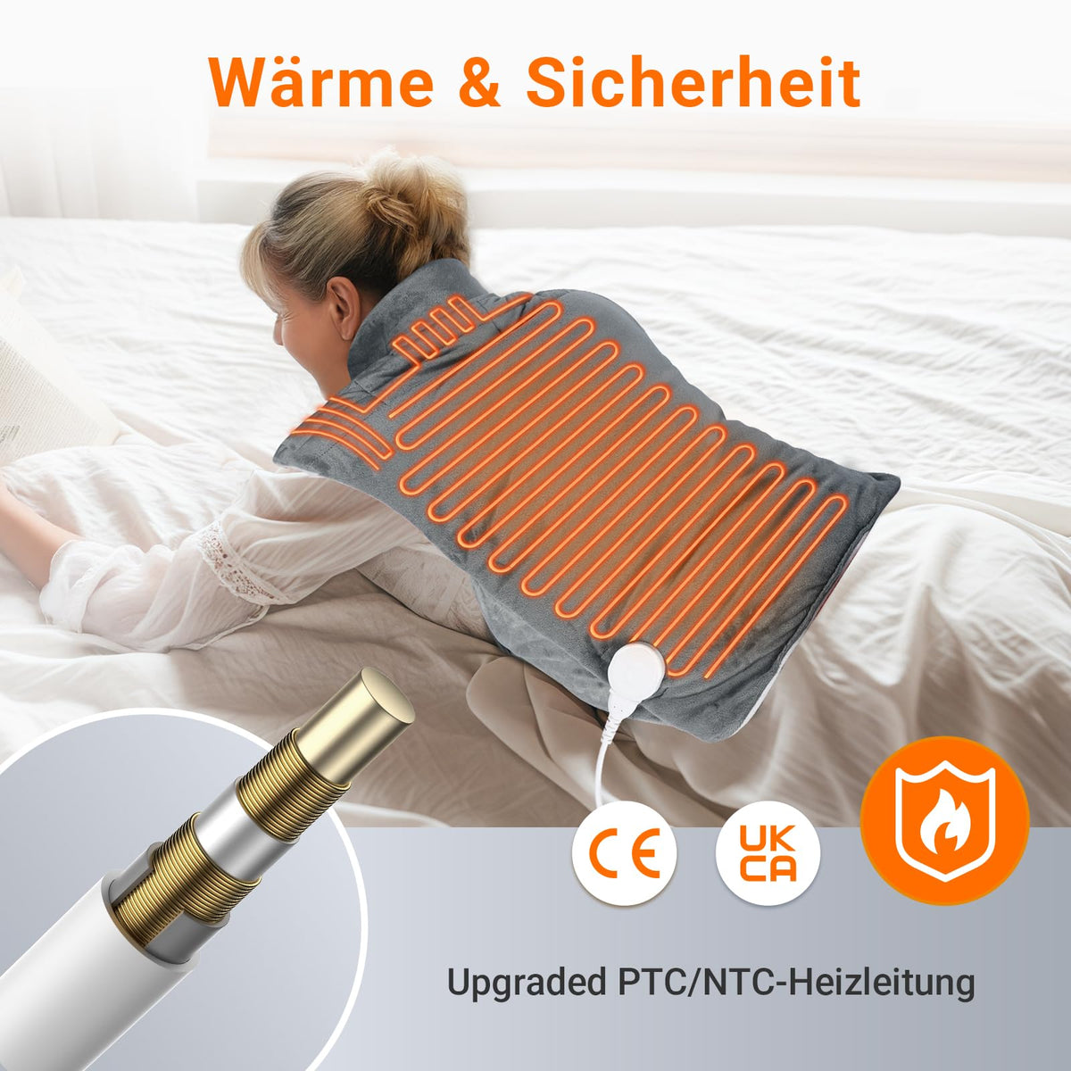 Heizkissen für Nacken Schulter mit 9 Wärmestufen Wärmekissen pad