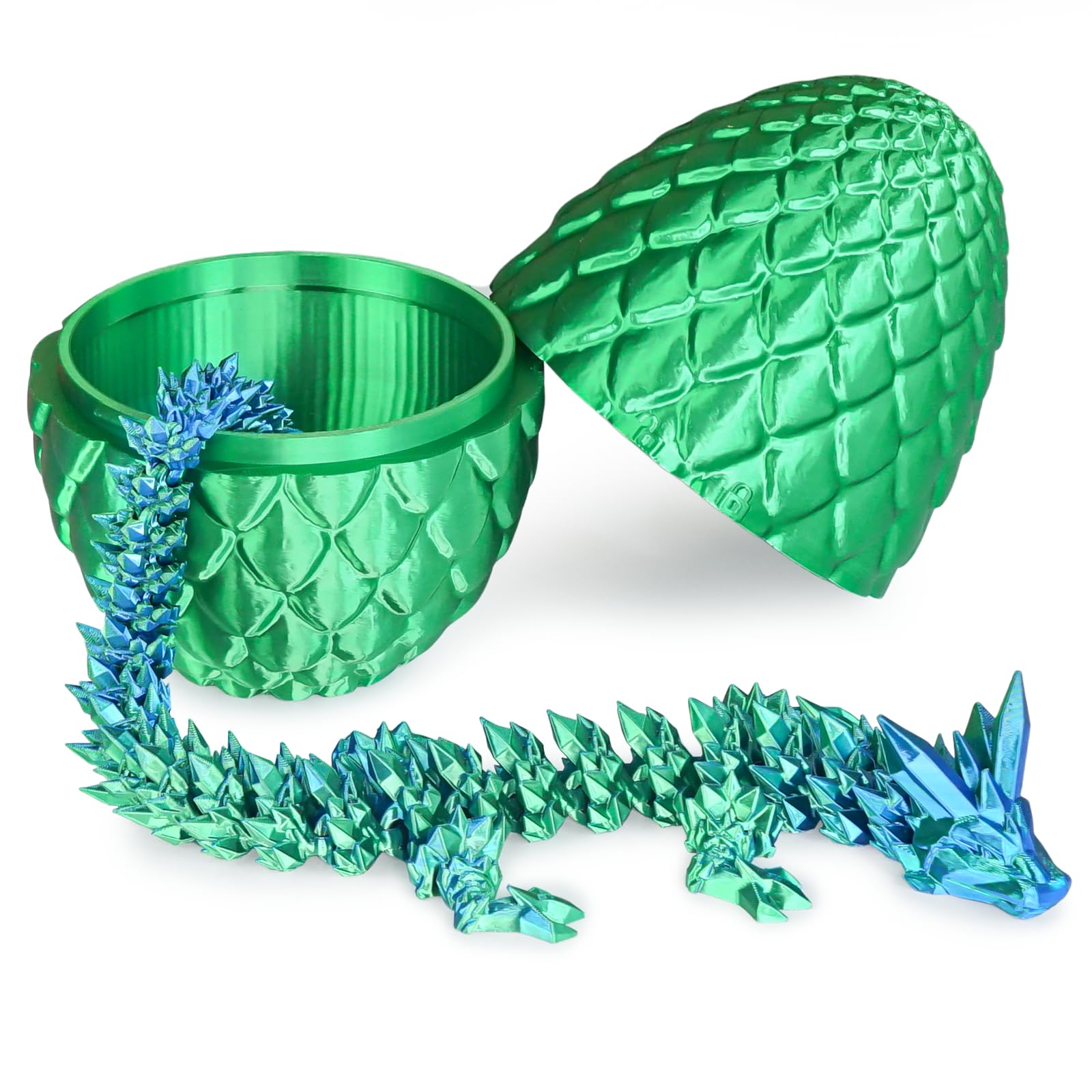 Überraschungseier - Drachenei mit Drachen im Inneren, Geschenke für Kinder und Erwachsene, 3D-gedrucktes Fidget-Spielzeug, perfekt für Weihnachten, Ostern, Geburtstage, Dekoration, Stressabbau