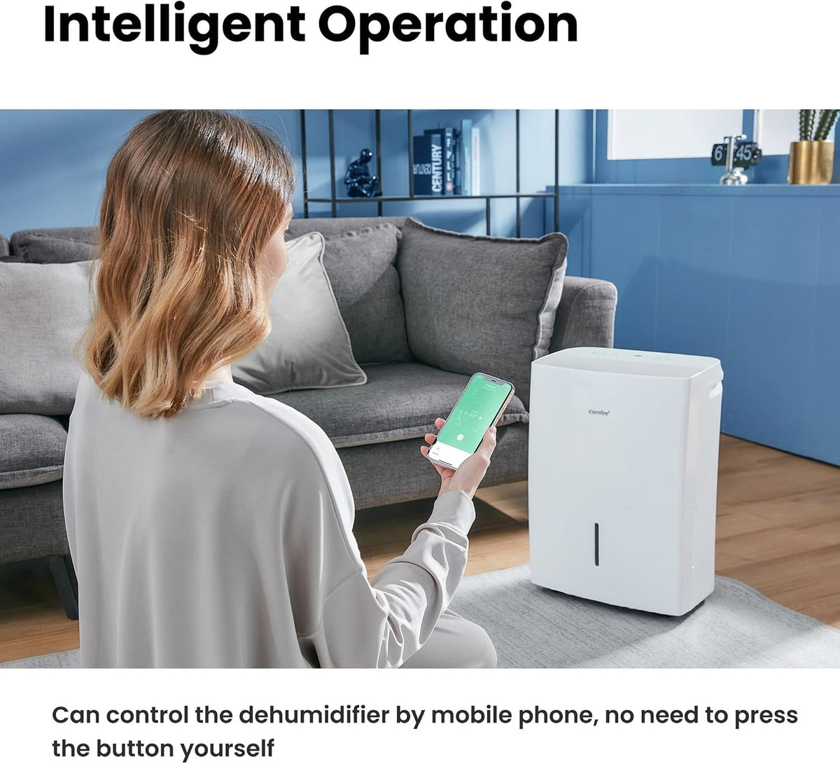 Luftentfeuchter Smart modus ,Timer 24H,Wassertank ,APP-fähig, Weiß