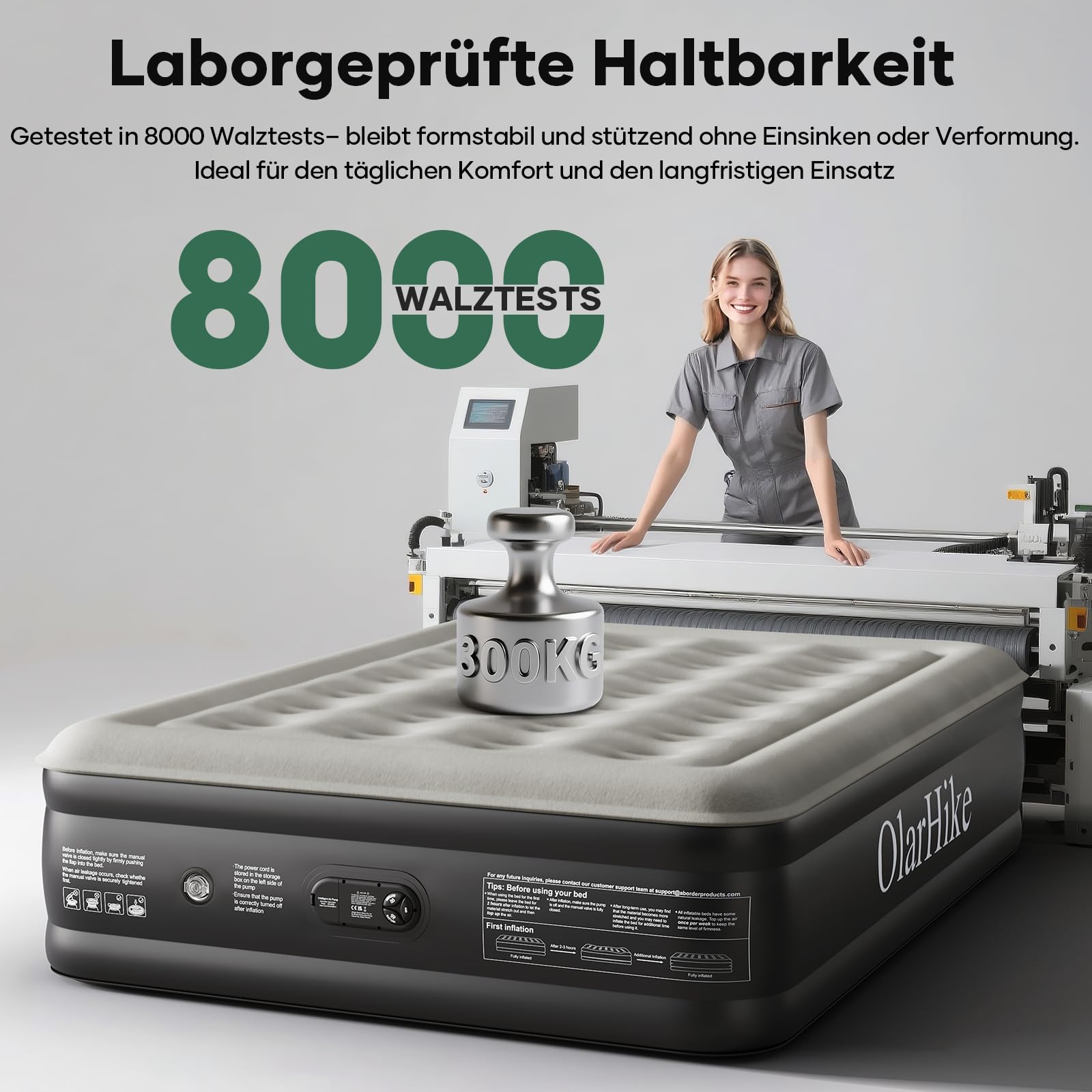 Luftmatratze Selbstaufblasend, Luftbett, Gästebett, aufblasbare Matratzensofa, Luftbett 2 Personen, Selbstaufblasende Luftmatratze für Camping oder Heimgebrauch