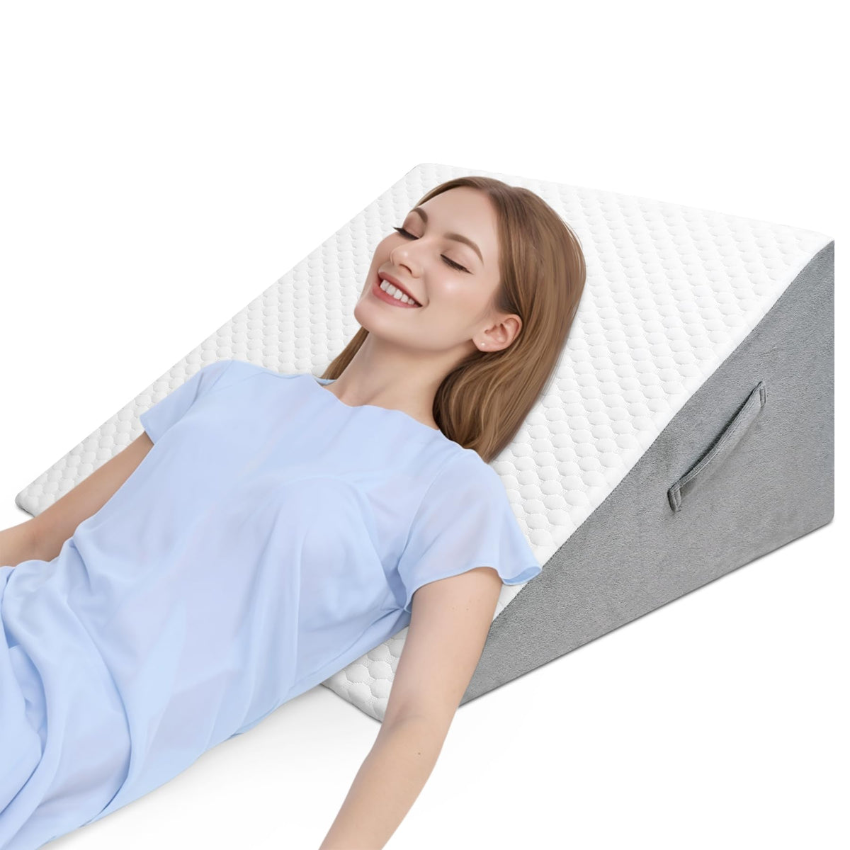 30cm Keilkissen für Bett und Sofa, Bettkeil aus Memory-Schaum