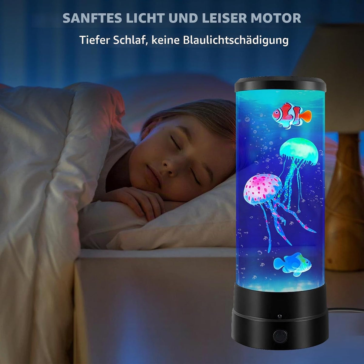 Quallen Lampe, Quallen Lavalampe, Lavalampen, Lavalampe Qualle, Jellyfish Lamp, Led Quallen Lampe 17 Farben, Quallen Aquarium Lampe Für Stimmungslicht, Nachtlicht, Zuhause Deko