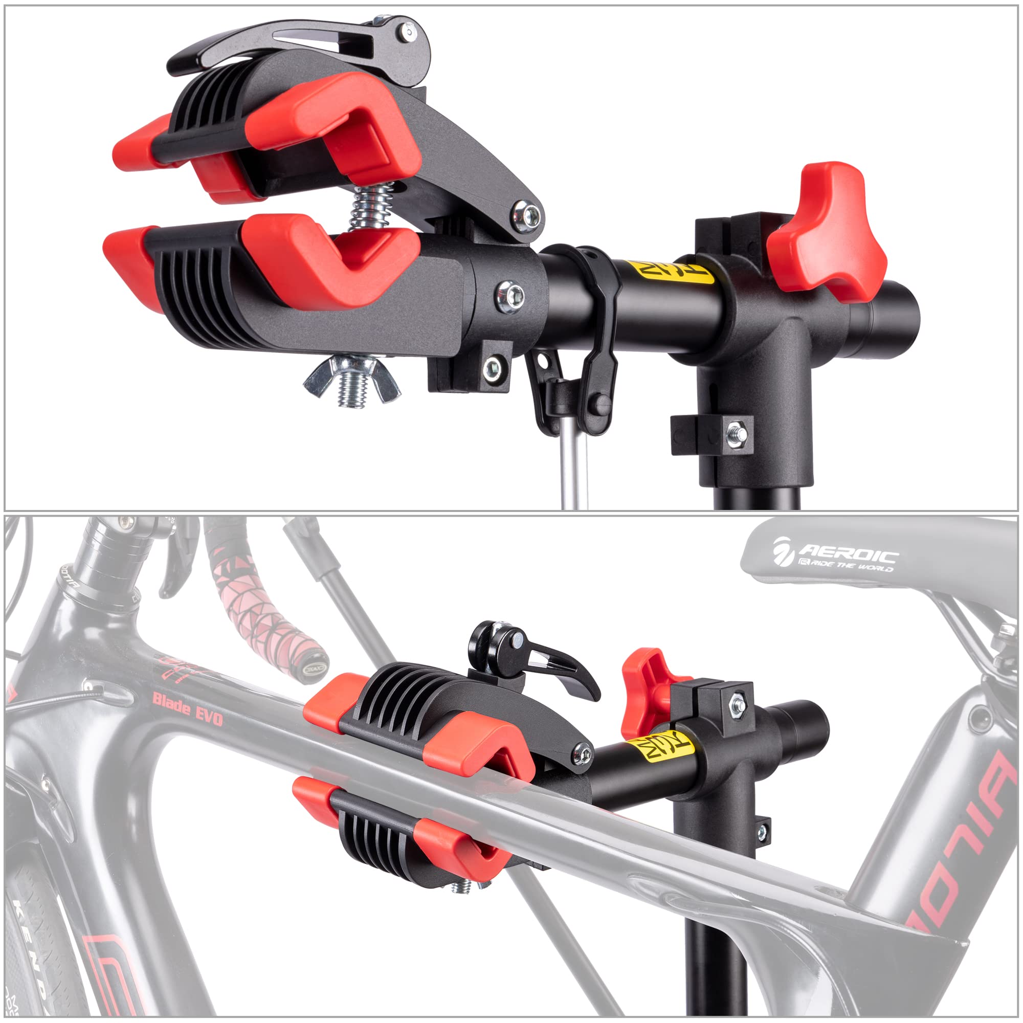 Fahrradmontageständer - Professioneller Reparaturständer mit Werkzeugschale und magnetischem Fach, drehbar und faltbar, maximale Belastung 30 kg