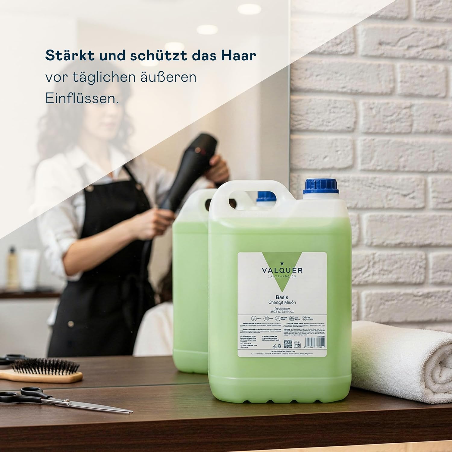 5 L Professionelle Shampoo Flasche | Stärkt und schützt das Haar | Tiefenreinigung und Geschmeidigkeit für alle Haartypen | Vegane Formel, silikonfrei