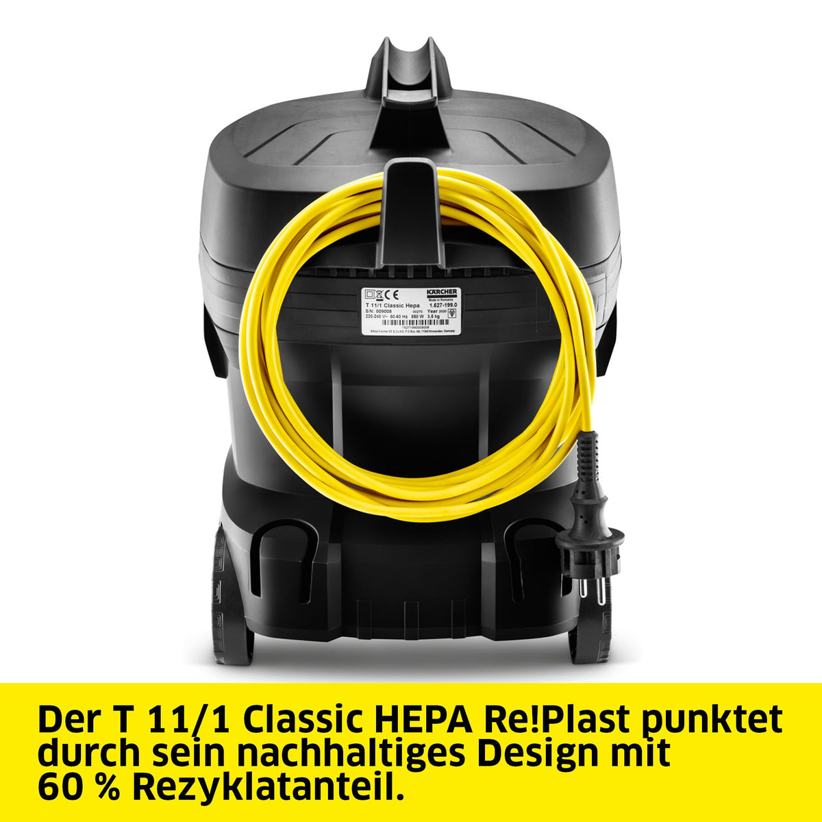 KÄRCHER Professional Trockensauger T 7/1 Classic, Nennleistung: 850 Watt