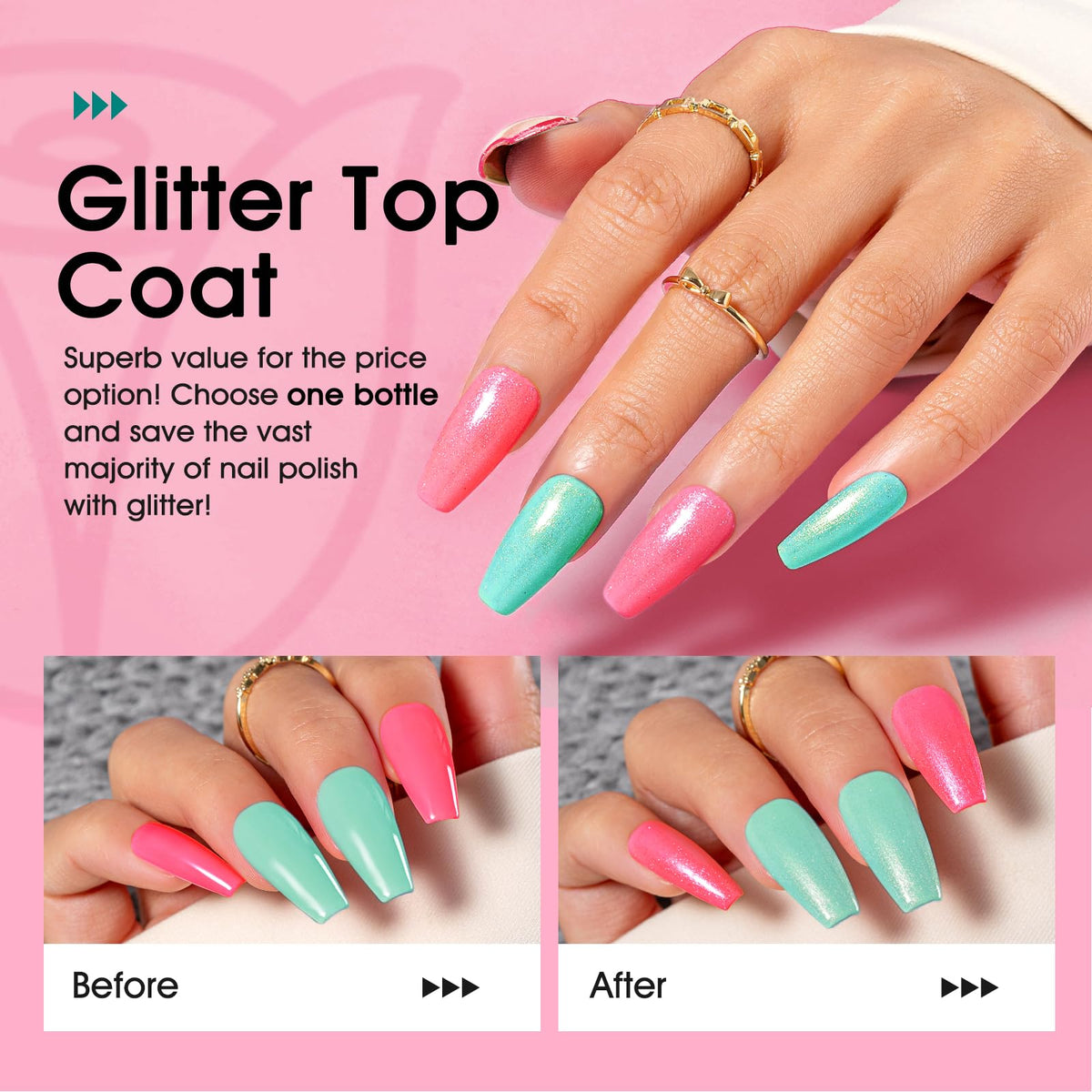 UV Nagellack Set Weiß Rosa Violett Rot Grün Blau Gel