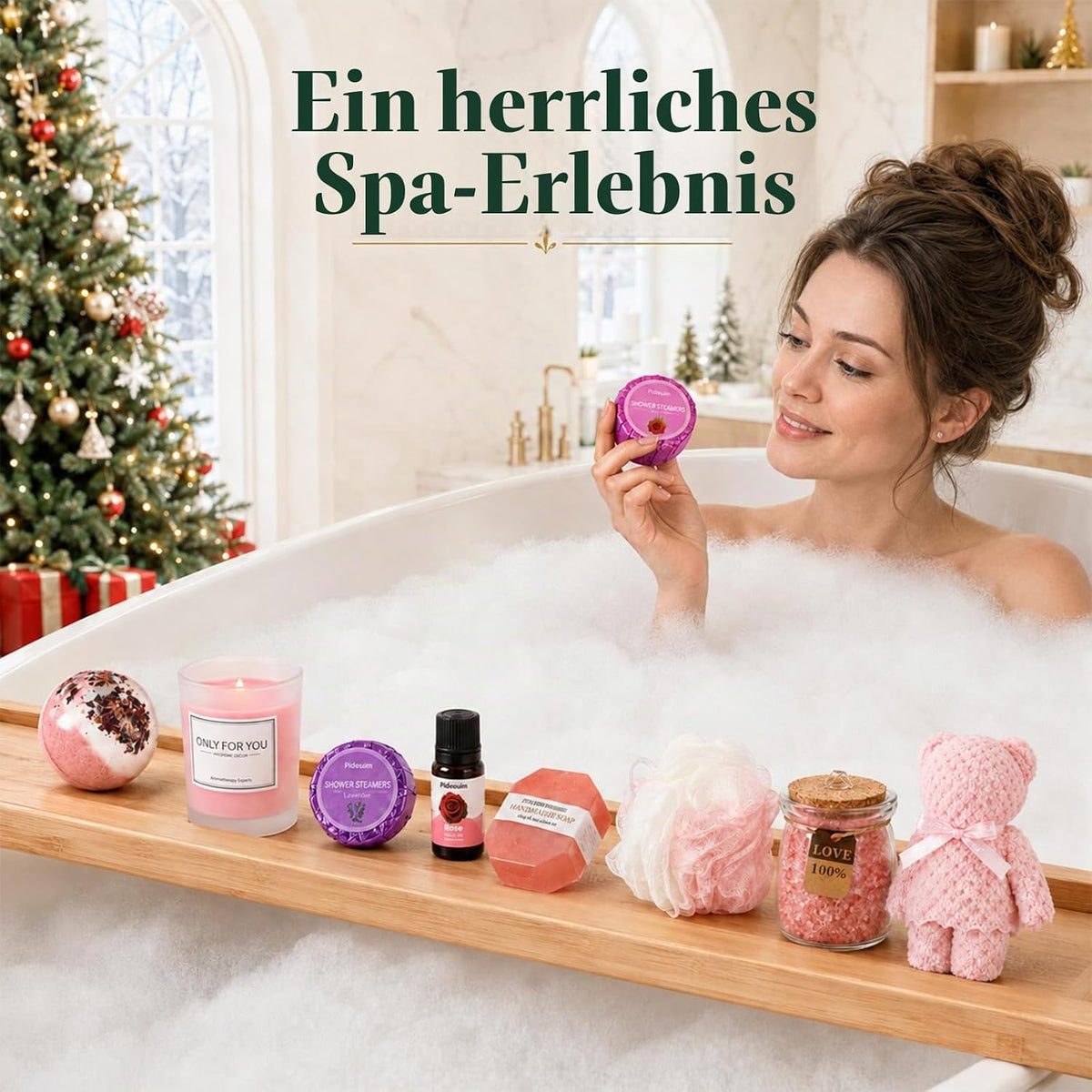 24 Stück Duschen Adventskalender 2026 für Frauen Mädchen Weihnachtskalender
