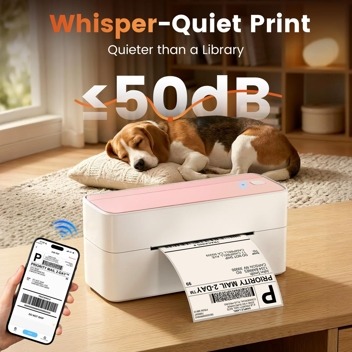 Bluetooth DHL Etikettendrucker, Label Printer - Thermodrucker