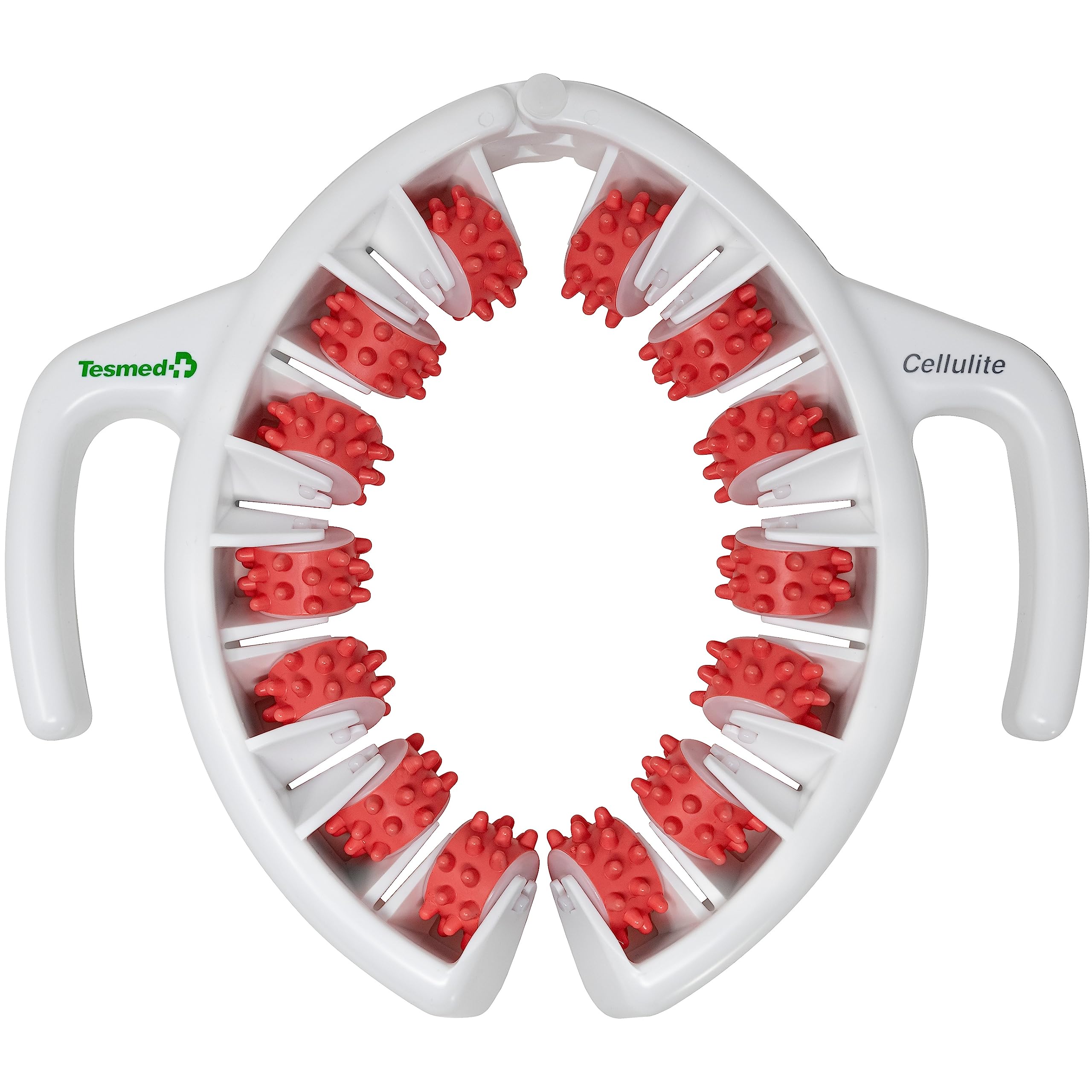 Cellulite Massagegerät Made in Italy, Anticellulite-Gerät mit konvergenten und divergenten Rollen zum Heben, Anziehen und Glätten der Haut, Grün
