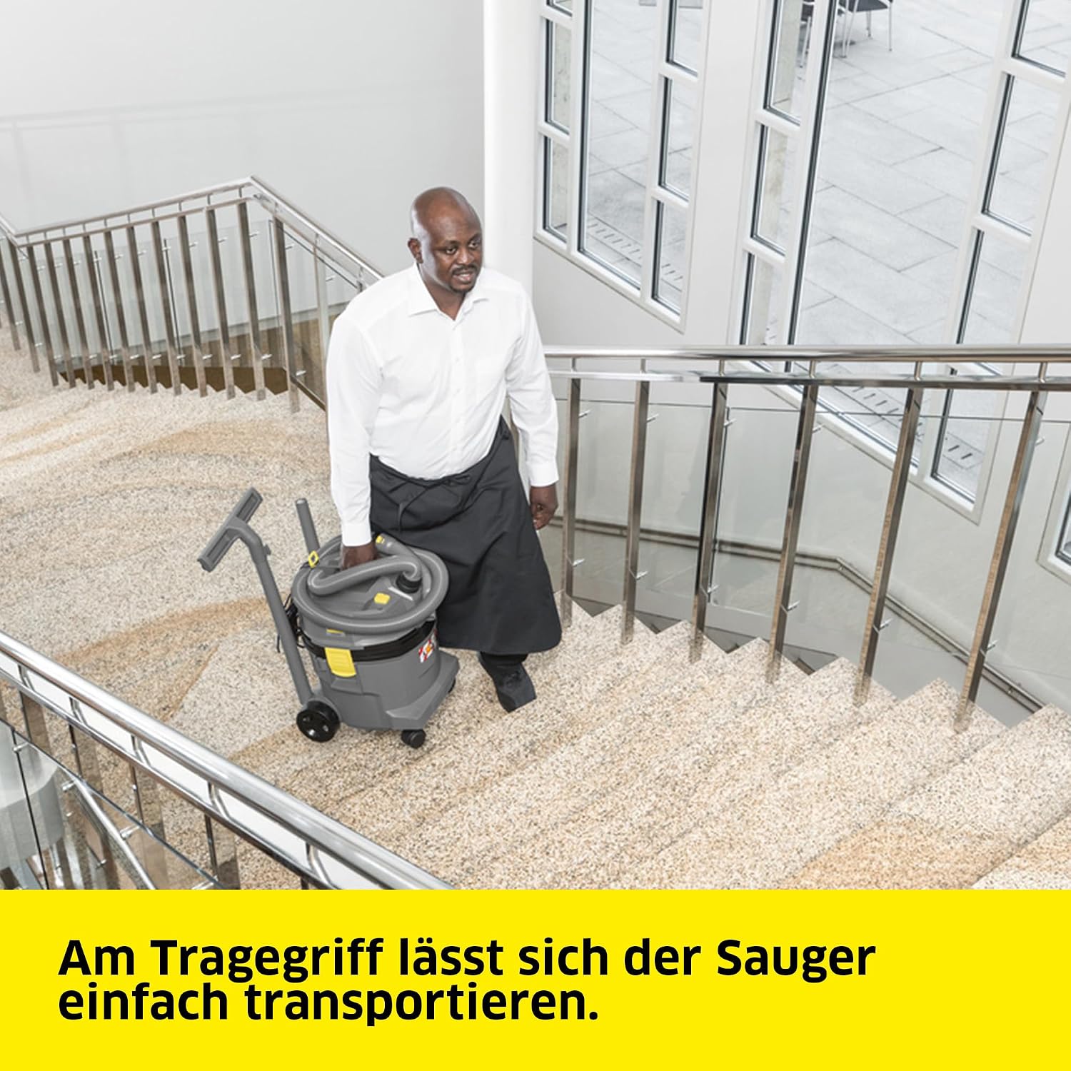 KÄRCHER Nass- und Trockensauger NT 22/1 Ap L, Leistung: max. 1300 W, PES-Patronenfilter, Kunststoffbehälter: 22 l, Saugschlauch: 1,9 m, Krümmer, Nass-/Trockenbodendüse Standard (300 mm), Fugendüse