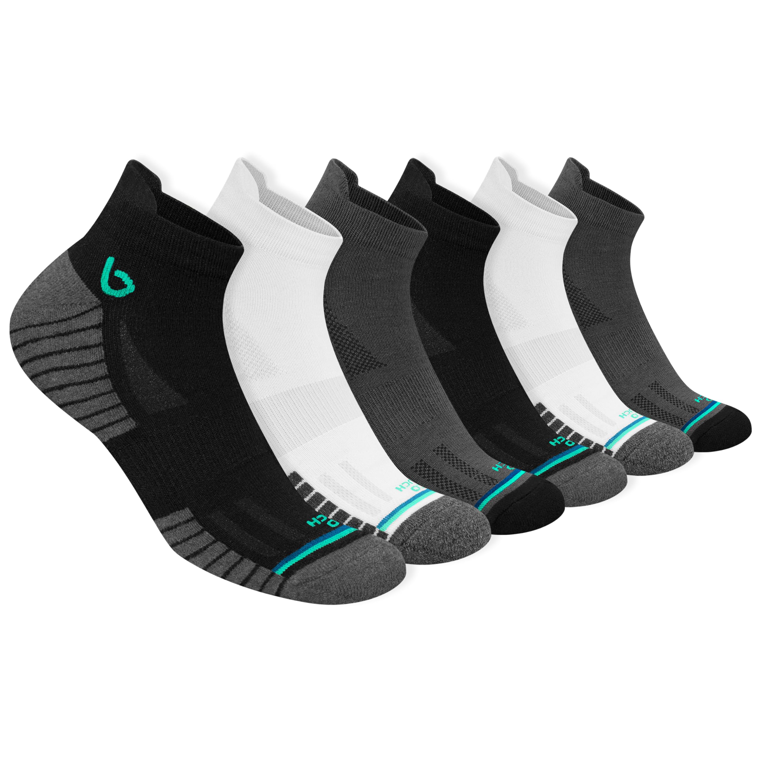 BAMBOS Sneaker Socken Ultraweich Bambus Herren Damen Kurz Sportsocken Laufsocken, 3/6 Paare