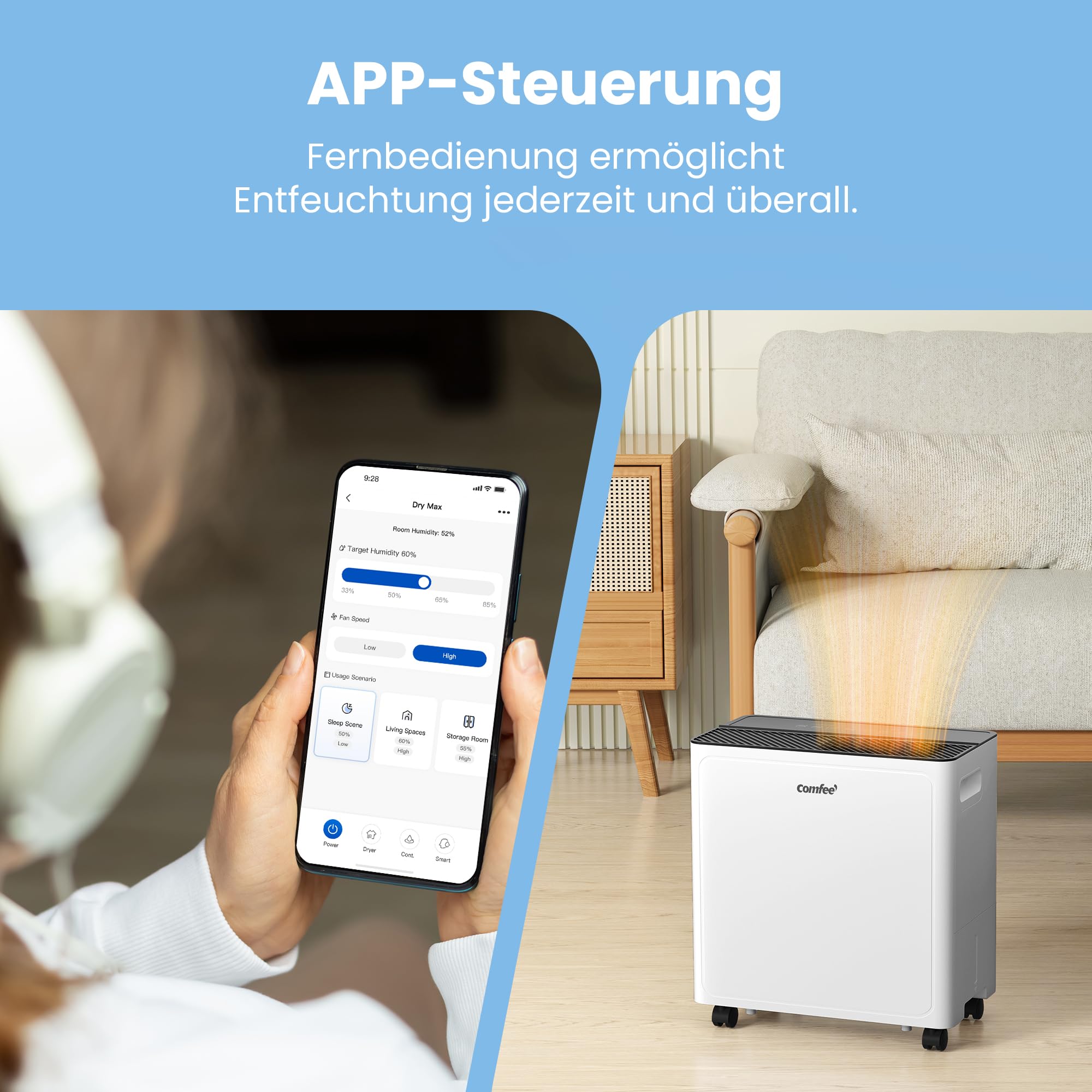 Luftentfeuchter / APP-fähig WLAN-Steuerung