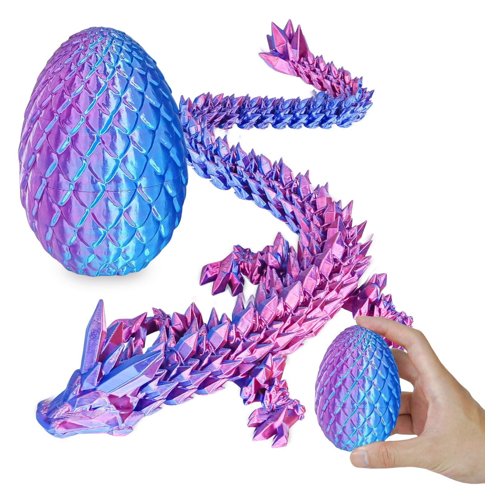 Überraschungseier - Drachenei mit Drachen im Inneren, Geschenke für Kinder und Erwachsene, 3D-gedrucktes Fidget-Spielzeug, perfekt für Weihnachten, Ostern, Geburtstage, Dekoration, Stressabbau