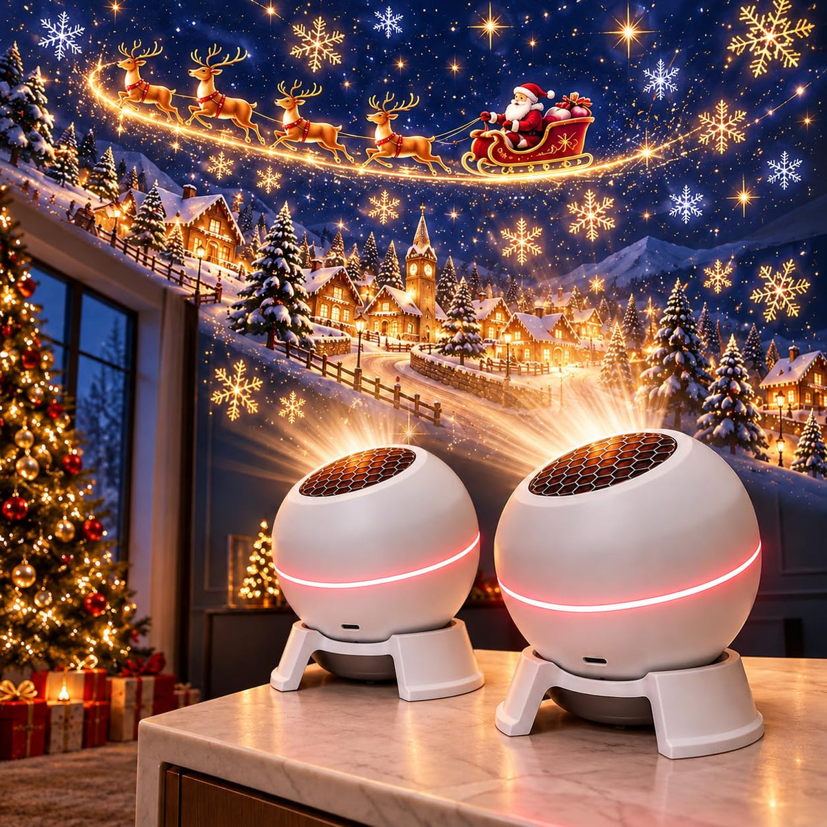 Magical Christmas Projection Night Light, Weihnachtsprojektor (1PCS)