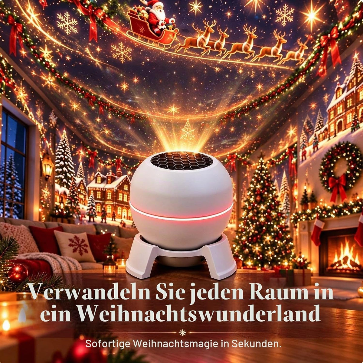 Magical Christmas Projection Night Light, Weihnachtsprojektor (1PCS)