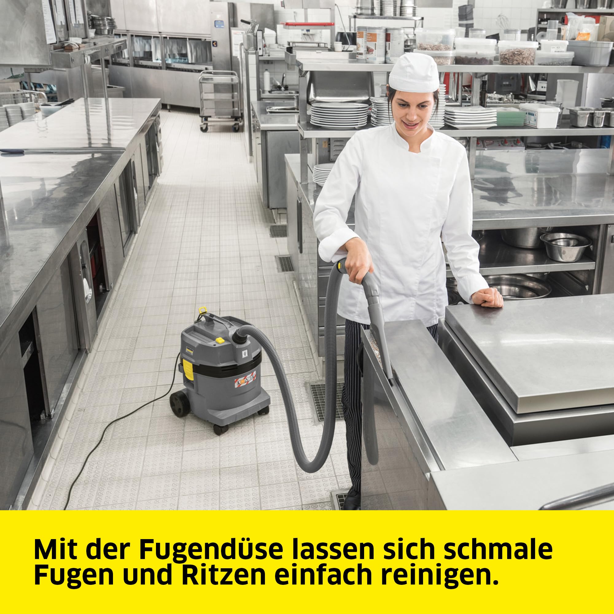 KÄRCHER Nass- und Trockensauger NT 22/1 Ap L, Leistung: max. 1300 W, PES-Patronenfilter, Kunststoffbehälter: 22 l, Saugschlauch: 1,9 m, Krümmer, Nass-/Trockenbodendüse Standard (300 mm), Fugendüse