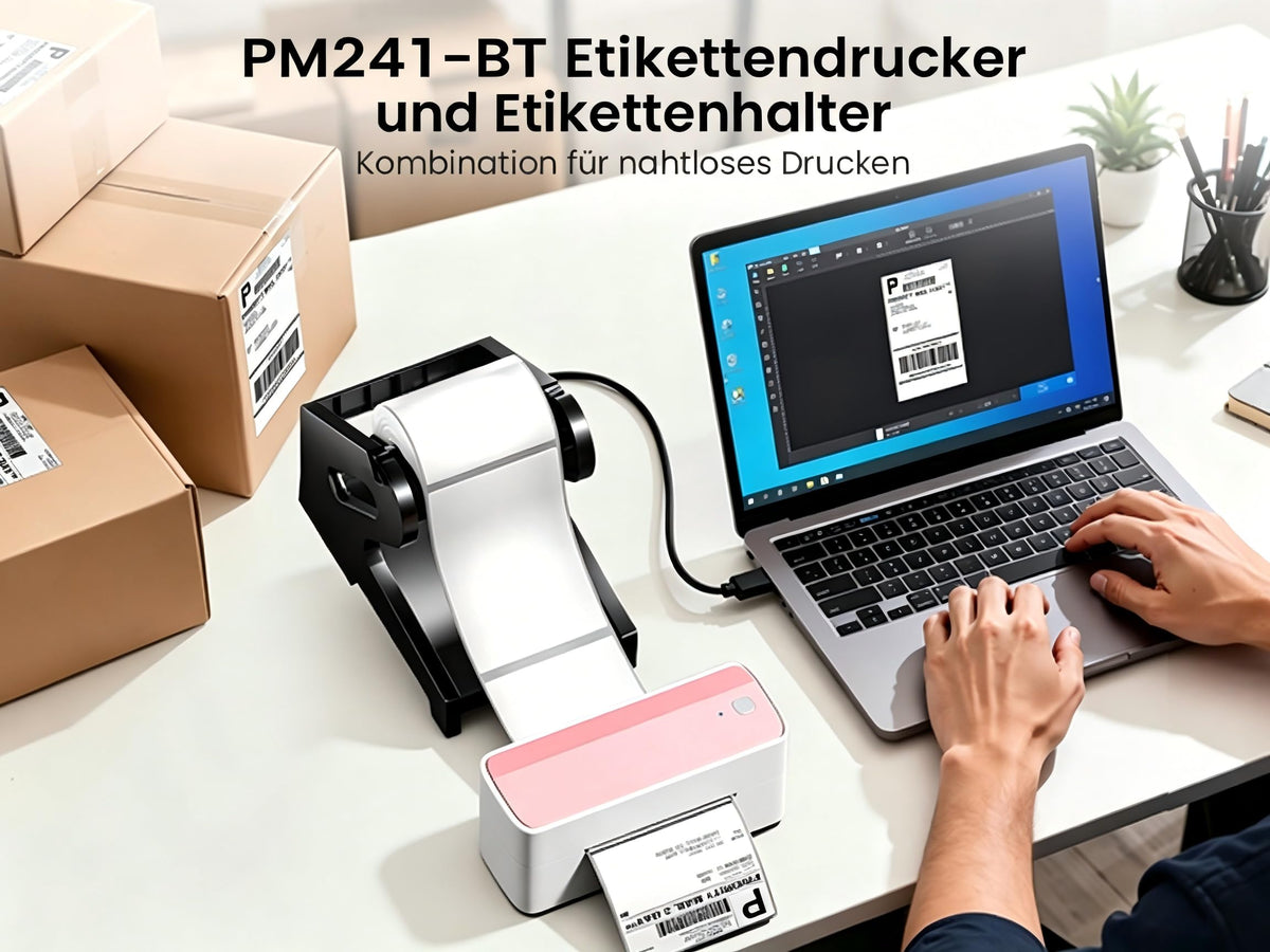Bluetooth DHL Etikettendrucker, Label Printer - Thermodrucker