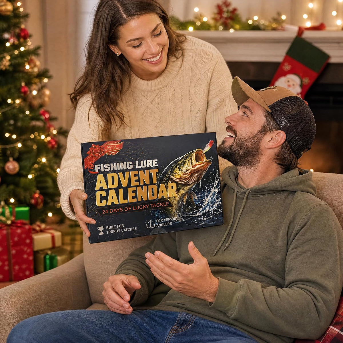 Adventskalender Angeln 2026 - Geschenke für Angler（24 Köder）