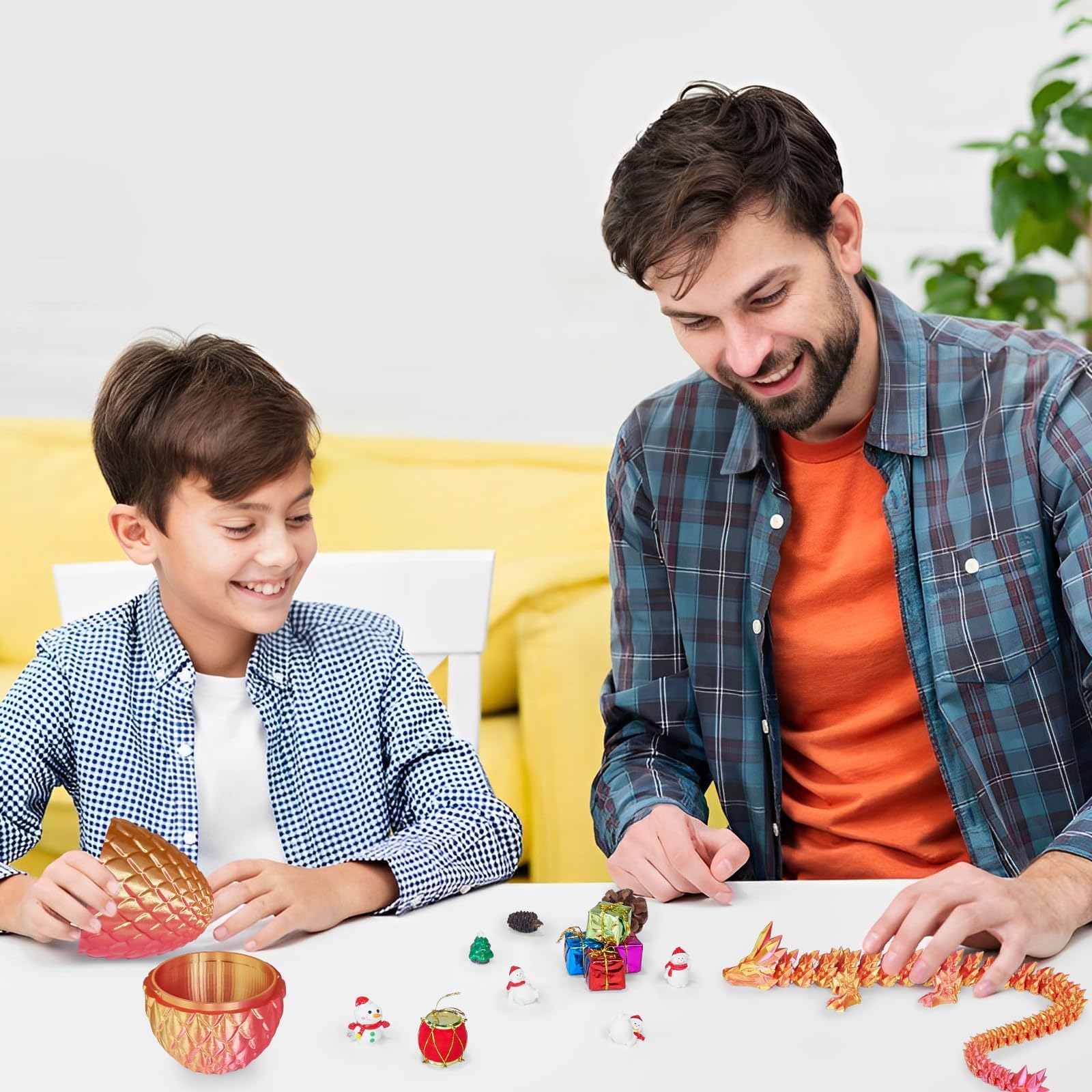 Überraschungseier - Drachenei mit Drachen im Inneren, Geschenke für Kinder und Erwachsene, 3D-gedrucktes Fidget-Spielzeug, perfekt für Weihnachten, Ostern, Geburtstage, Dekoration, Stressabbau