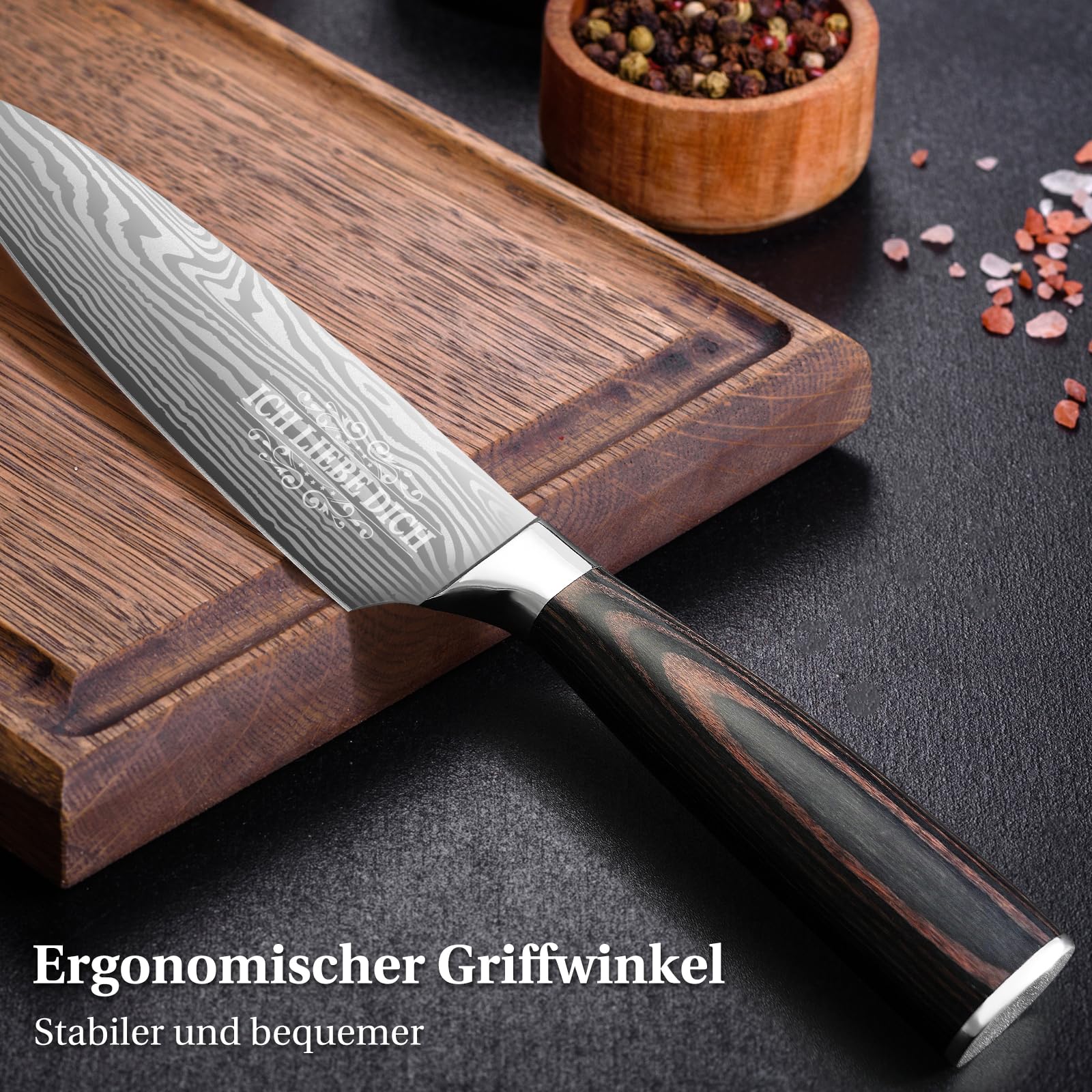 Geschenke für Männer, Küchenmesser Vater Geschenk Weihnachten, Kochmesser, Geburtstagsgeschenk für Papa, Männer Geschenk für ihn, Weihnachtsgeschenke
