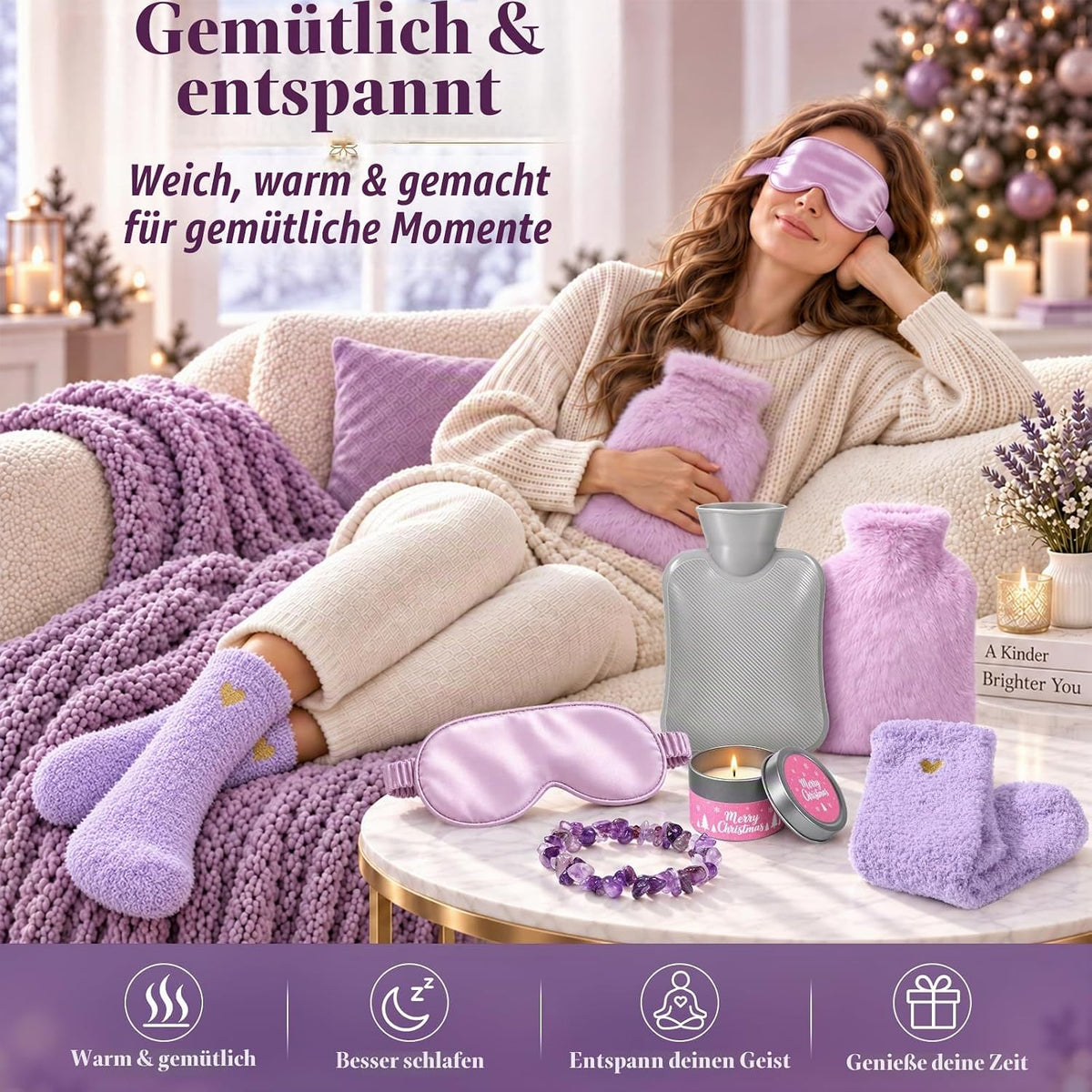 Adventskalender 2026 Frauen, 24 Tage Self Care & Wellness Adventskalender mit Beauty, Spa & Pflege Überraschungen, Weihnachtskalender für Erwachsene Damen, Weihnachts Geschenk für Frau,Freundin & Mama