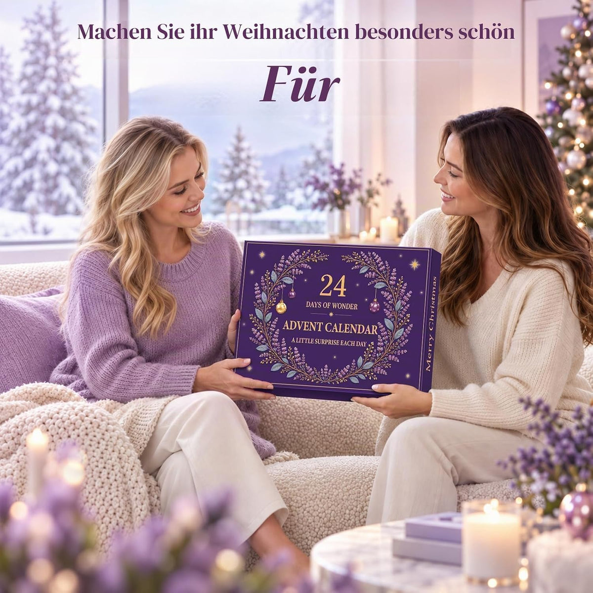 Adventskalender 2026 Frauen, 24 Tage Self Care & Wellness Adventskalender mit Beauty, Spa & Pflege Überraschungen, Weihnachtskalender für Erwachsene Damen, Weihnachts Geschenk für Frau,Freundin & Mama