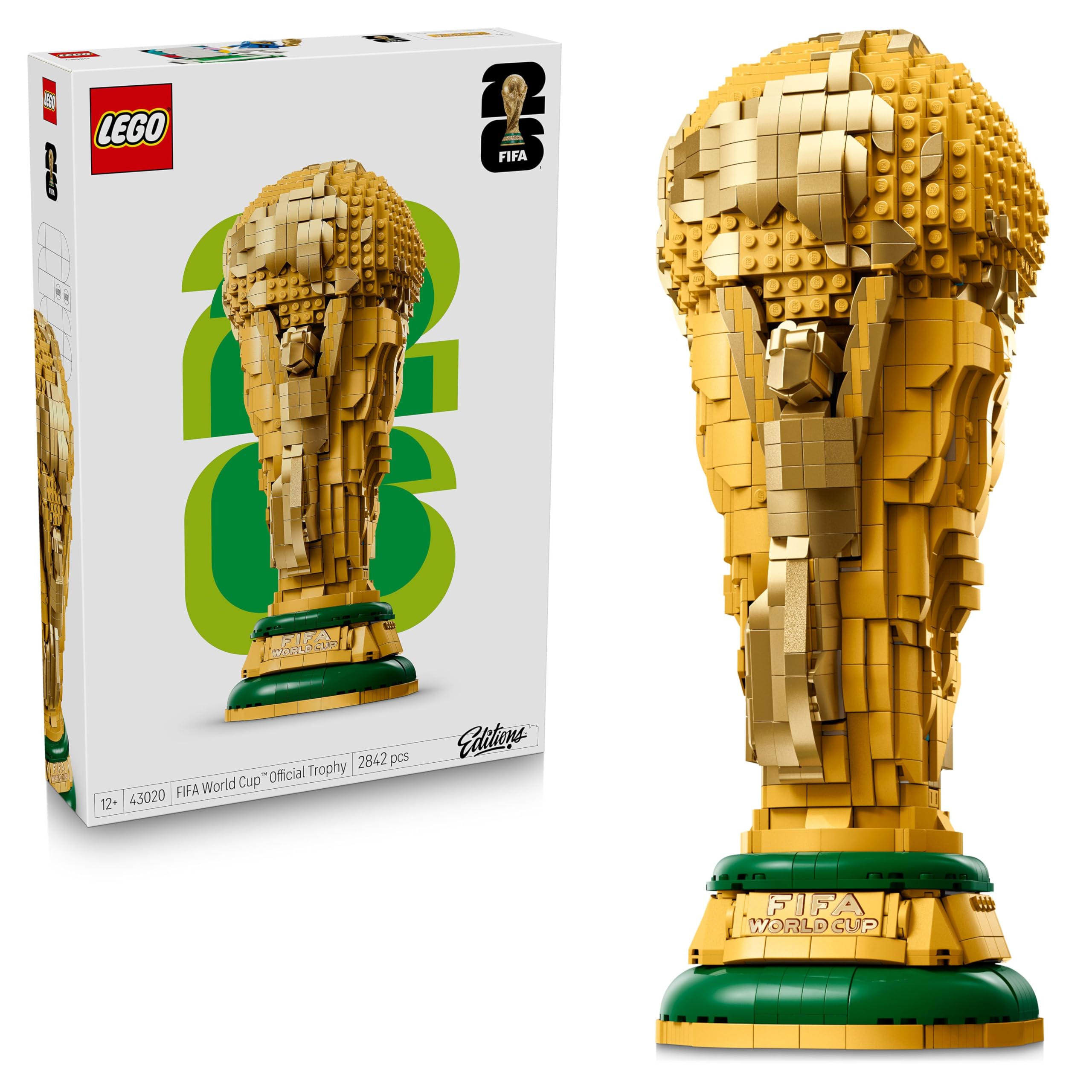 LEGO Editions Fußball Spielzeug - 3D Modellbau mit interaktivem Miniaturstadion - Geburtstagsgeschenk für Jungen & Mädchen ab 10 Jahren sowie Erwachsene Sportfans