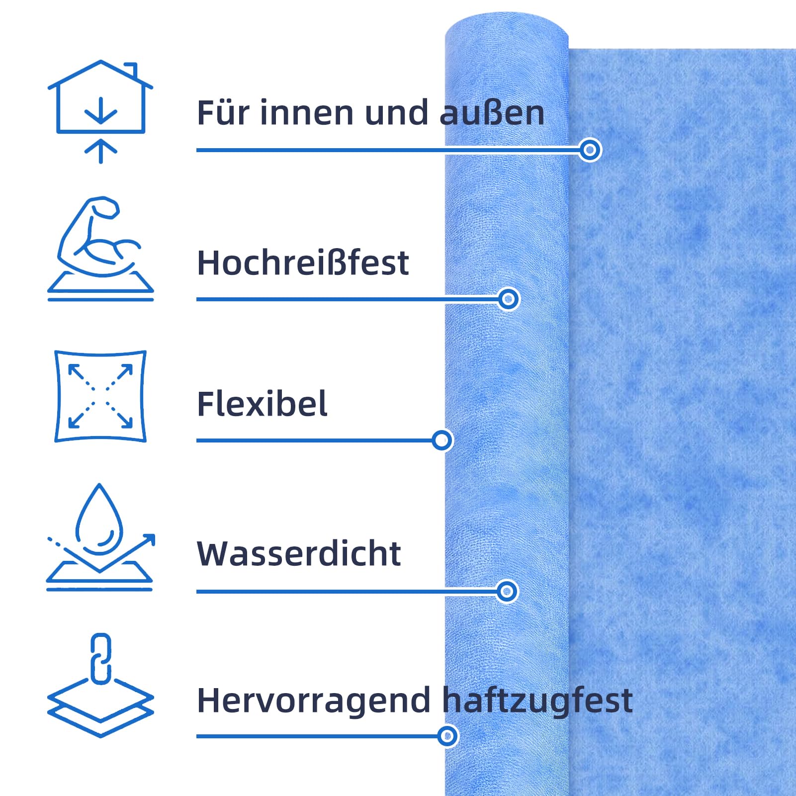 10 x Abdichtungs-Rollen à 30 m2 - Dichtbahnen - Abdichtung Duschen/Terrassen - NEU & OVP! - Direkt ab Lager Schweiz!