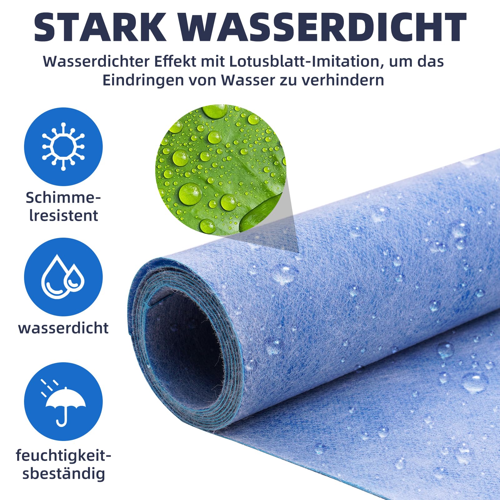 10 x Abdichtungs-Rollen à 30 m2 - Dichtbahnen - Abdichtung Duschen/Terrassen - NEU & OVP! - Direkt ab Lager Schweiz!