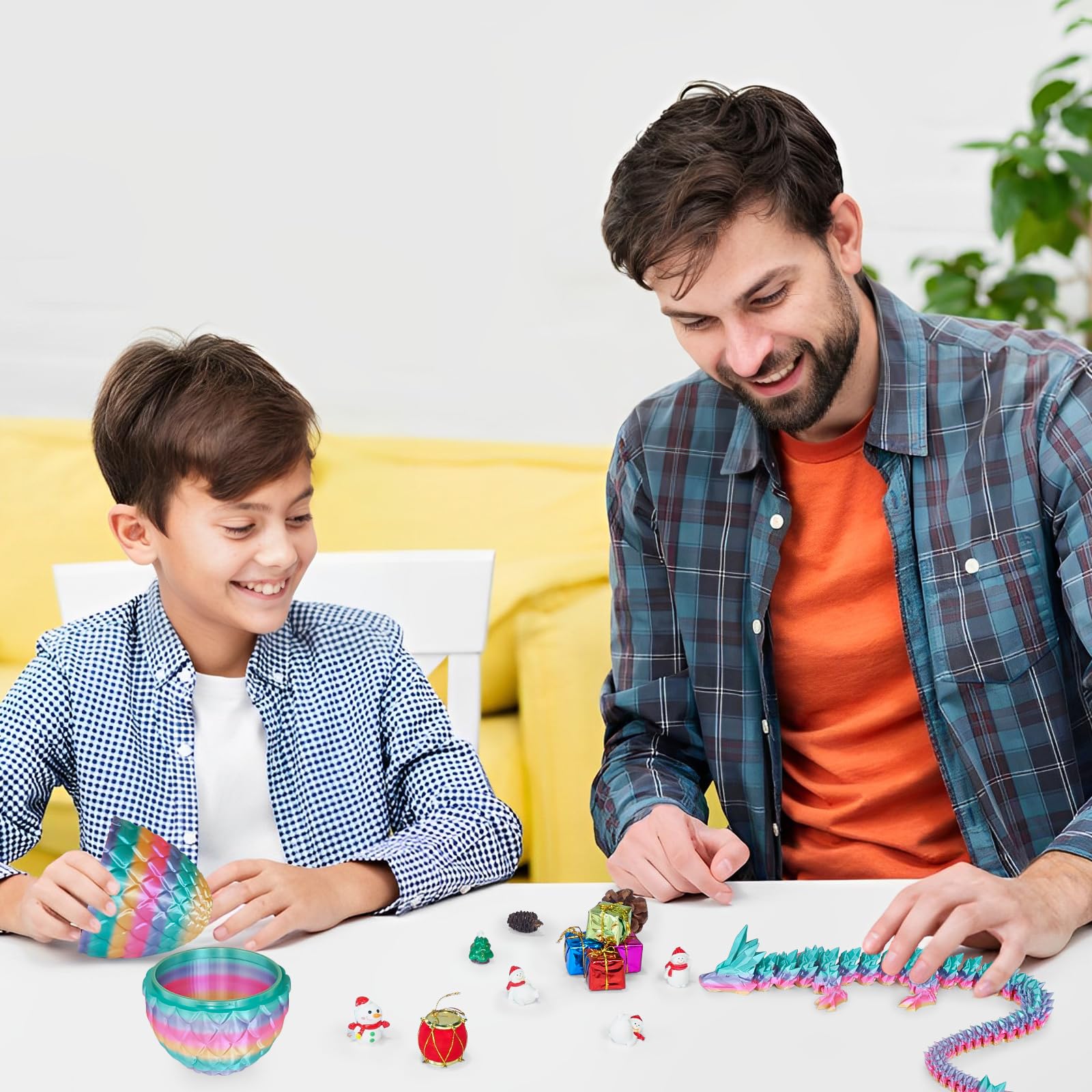 Überraschungseier - Drachenei mit Drachen im Inneren, Geschenke für Kinder und Erwachsene, 3D-gedrucktes Fidget-Spielzeug, perfekt für Weihnachten, Ostern, Geburtstage, Dekoration, Stressabbau