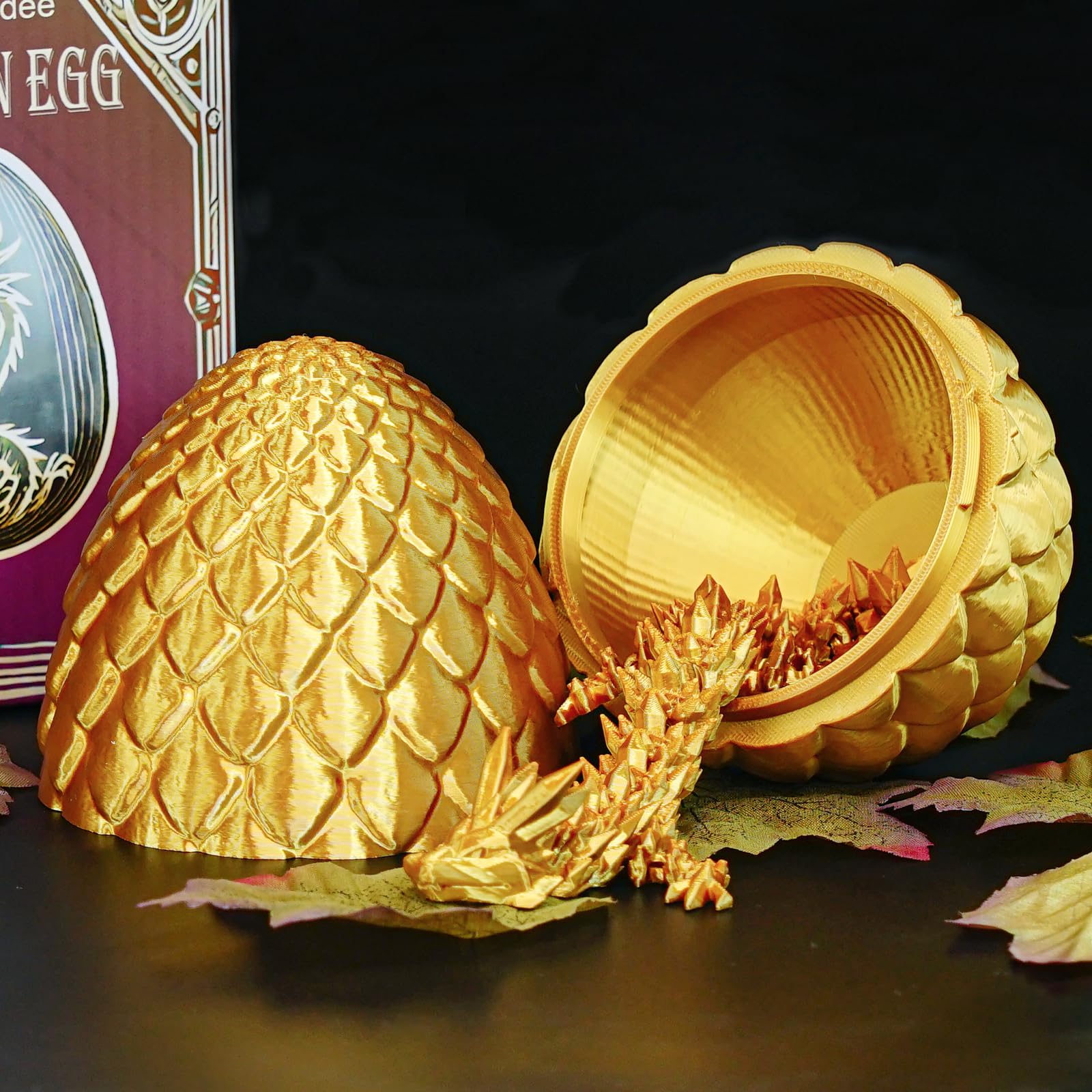 Überraschungseier - Drachenei mit Drachen im Inneren, Geschenke für Kinder und Erwachsene, 3D-gedrucktes Fidget-Spielzeug, perfekt für Weihnachten, Ostern, Geburtstage, Dekoration, Stressabbau