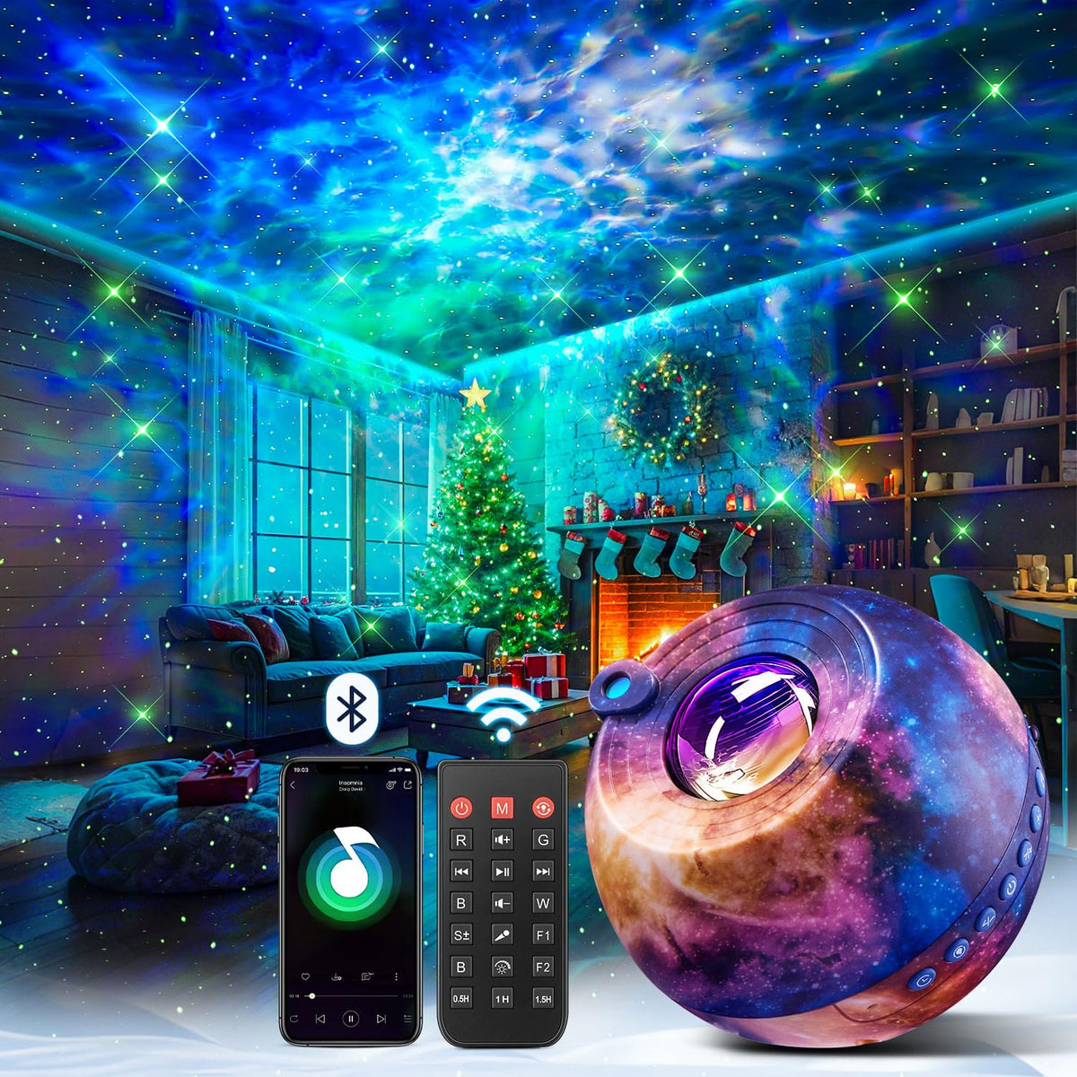 Sternenhimmel Projektor Galaxy Projector Geschenke Nachttischlampe