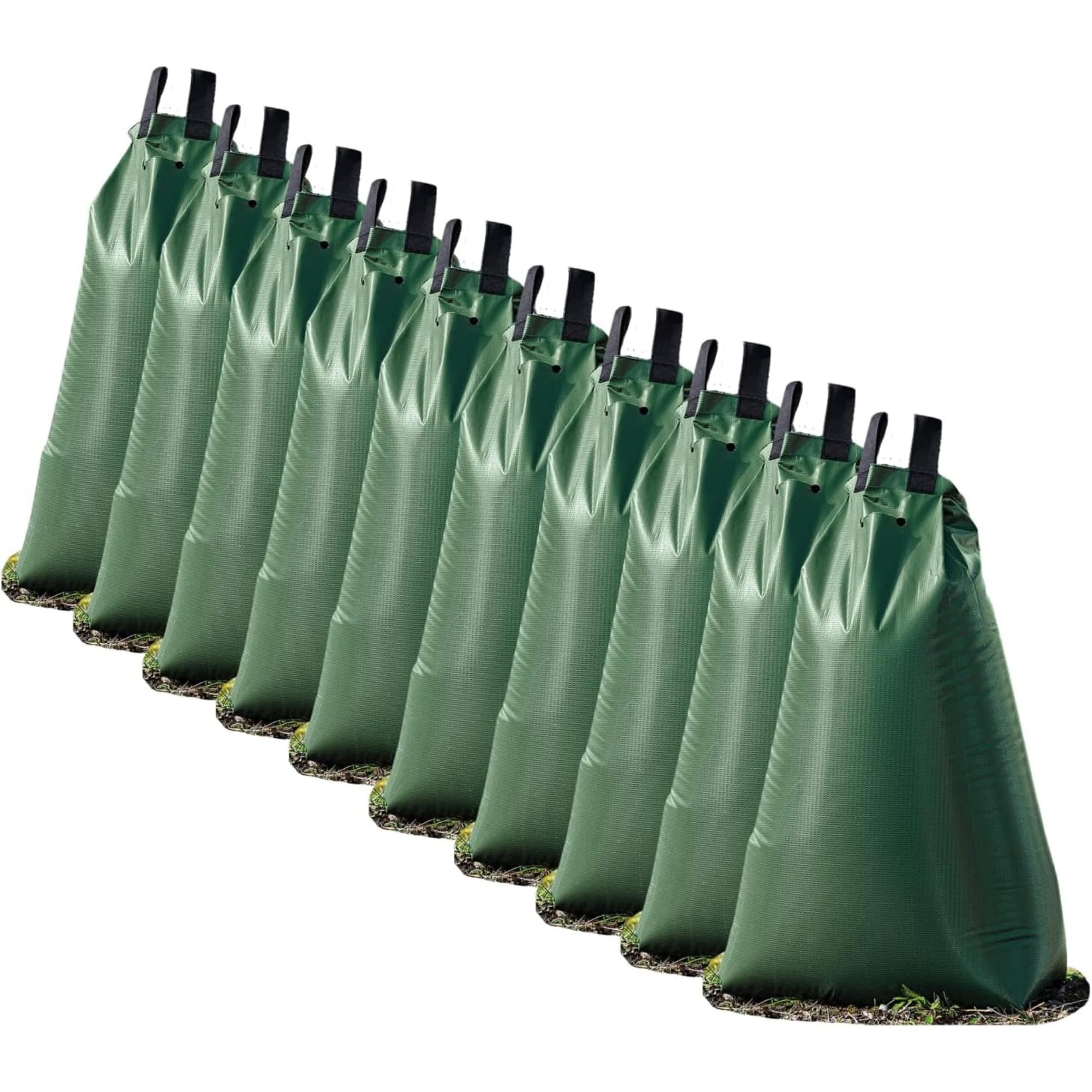 Baumbewässerungssack 75 L - Verbinden Sie mehrere Bewässerungsbeutel miteinander - Bewässerungssack mit Schutzetikett - Baumbeutel aus robustem und UV-beständigem PVC
