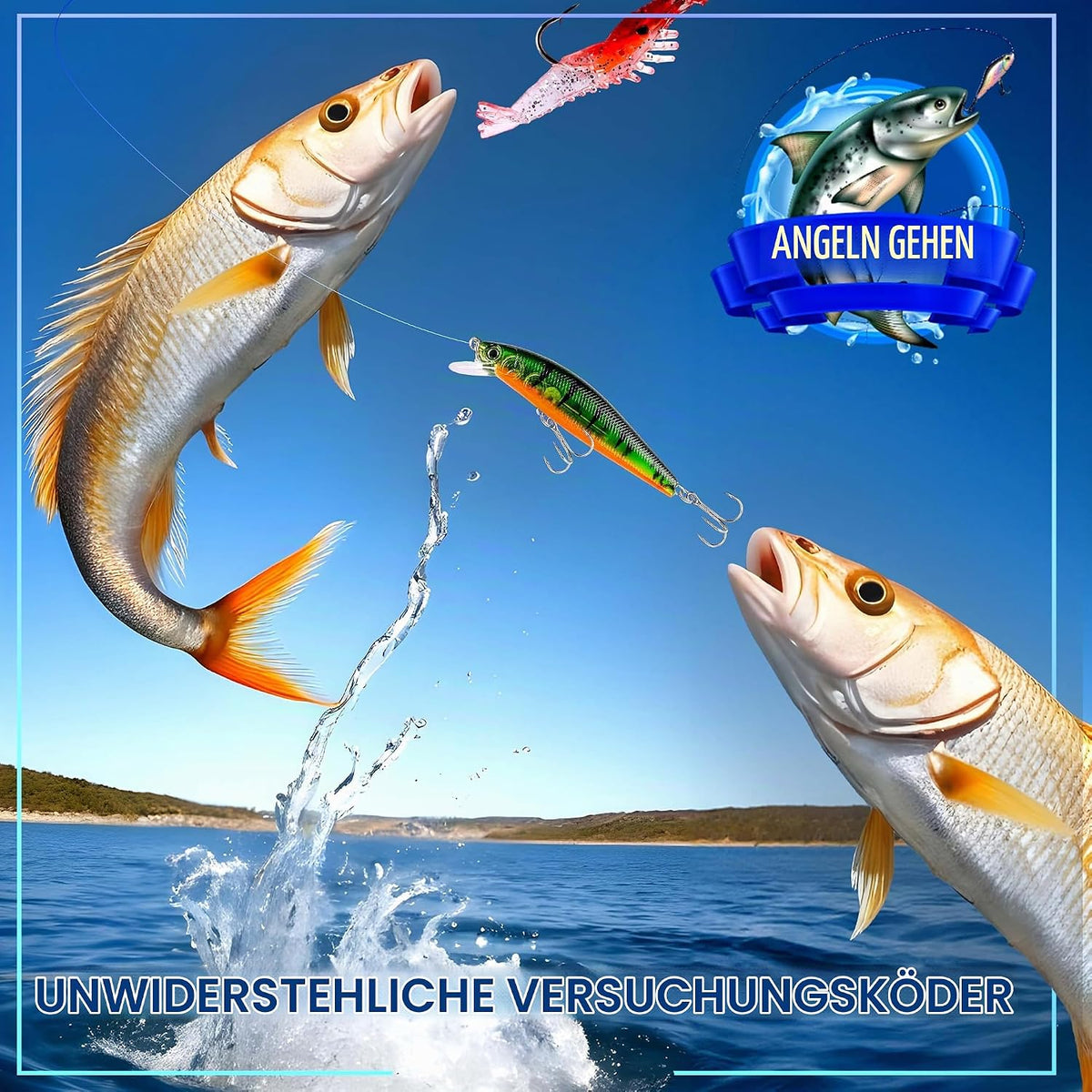 Adventskalender Angeln 2026, 24 Köder, Geschenke für Angler