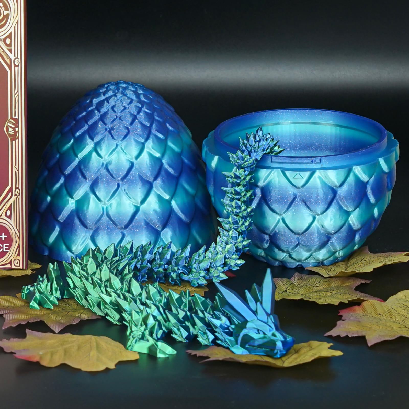 Überraschungseier - Drachenei mit Drachen im Inneren, Geschenke für Kinder und Erwachsene, 3D-gedrucktes Fidget-Spielzeug, perfekt für Weihnachten, Ostern, Geburtstage, Dekoration, Stressabbau