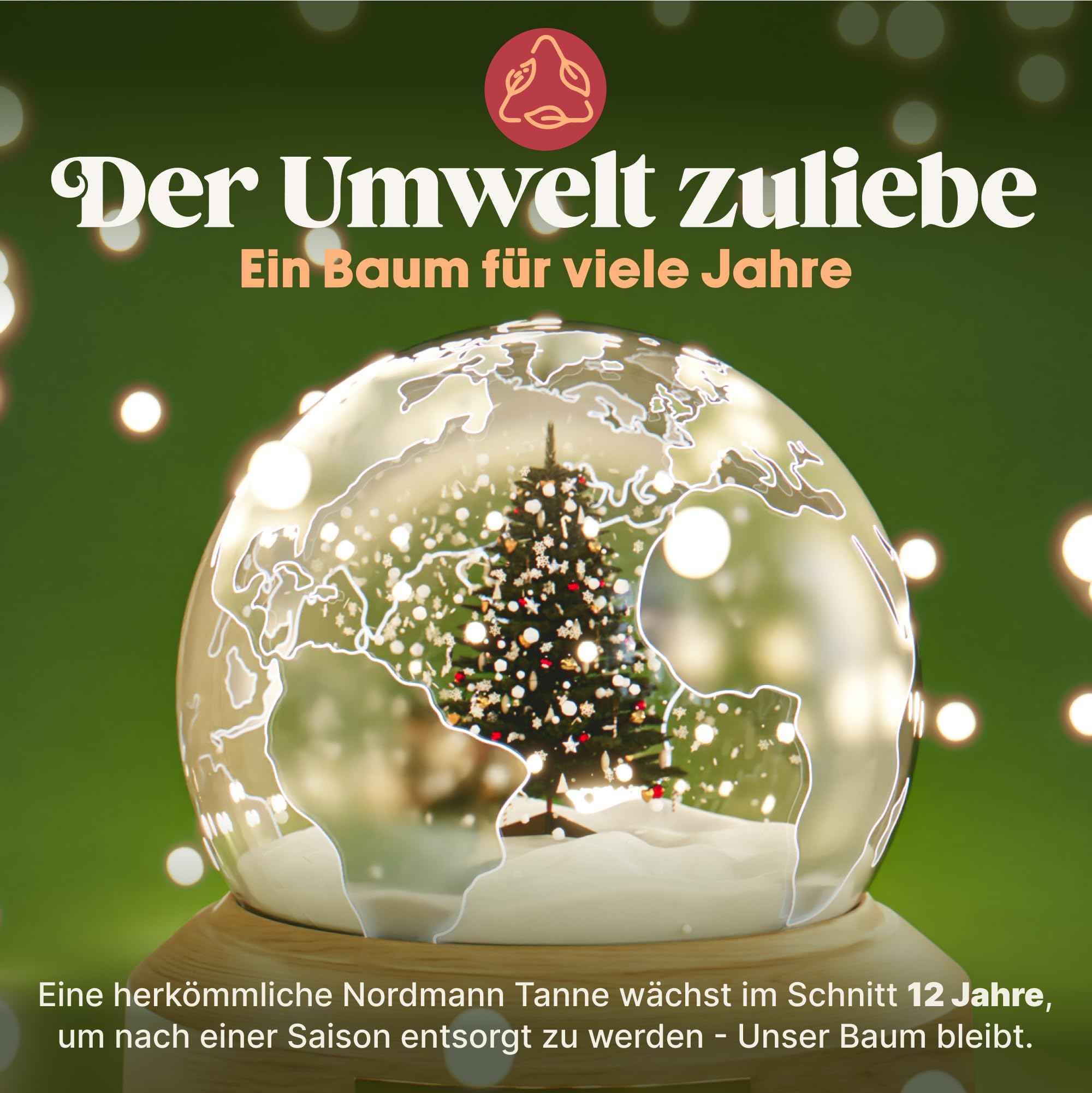 Künstlicher Weihnachtsbaum - Lebensähnlich, besonders dichte Äste, einfache Montage, Made in EU - Premium-Weihnachtsbaum mit Holzständer, Aufbewahrungstasche - Eleganter Nordmann Tannenbaum / Varianten Auswahl - Restposten Neu & OVP!