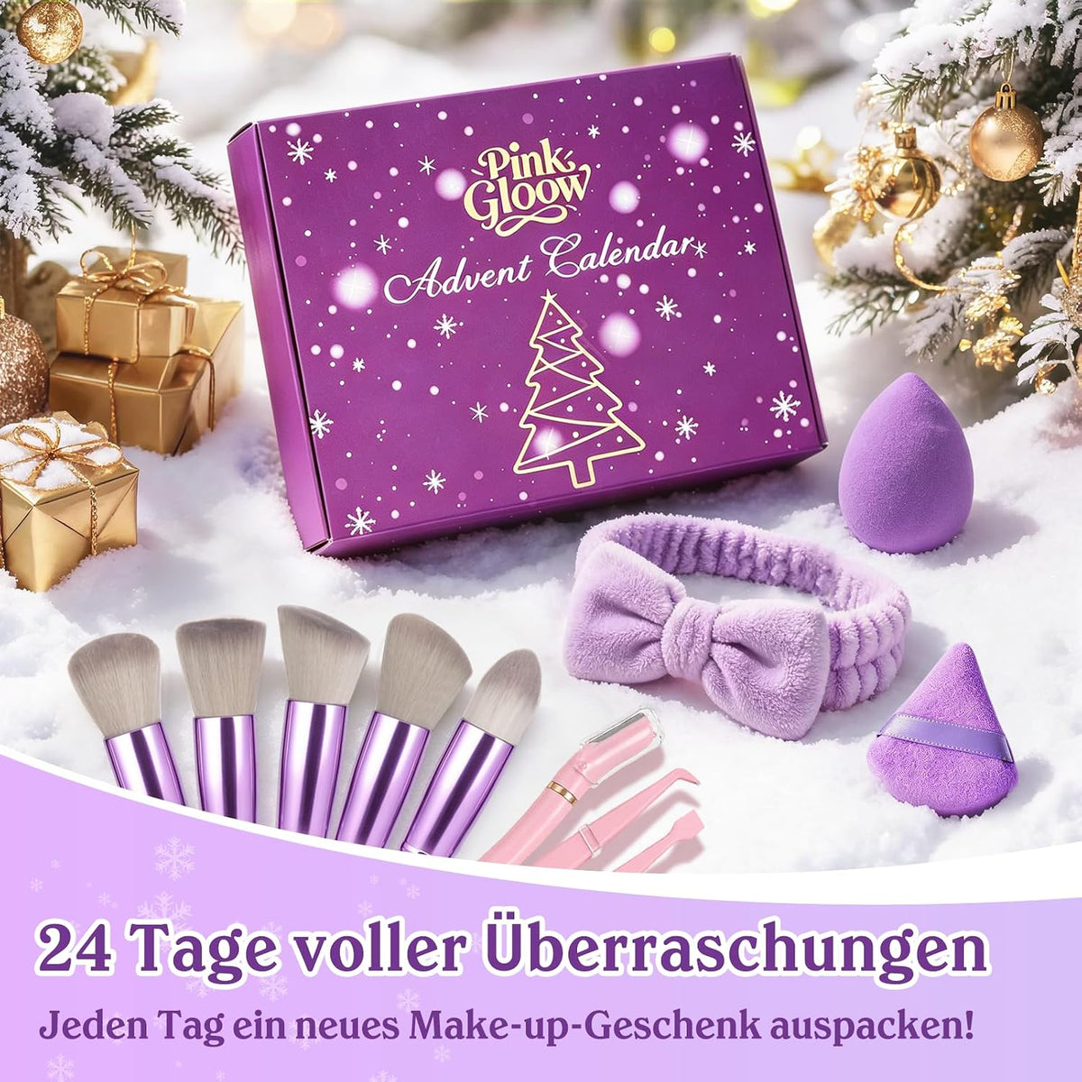 Adventskalender 2026 Beauty, 24 Tage Make Up Frauen Teenager Mädchen